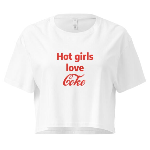 Hot Girls Love Coke Y2K Baby Tee | Soft Drink Bimbo Retro Cropped Top | Coca Baddie Club Tee - Image 10