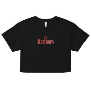 Marlboro Y2K Baby Tee | Cowboy Killer Retro Cropped Top | Cigarette Baddie Aesthetic Shirt