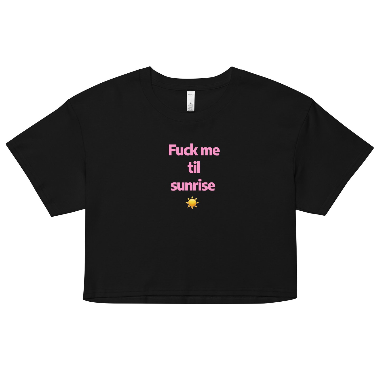 Fuck Me Til Sunrise Y2K Baby Tee | Eternal Horny Hours Retro Cropped Top | No Sleep Slutcore Meme Tee - Image 12