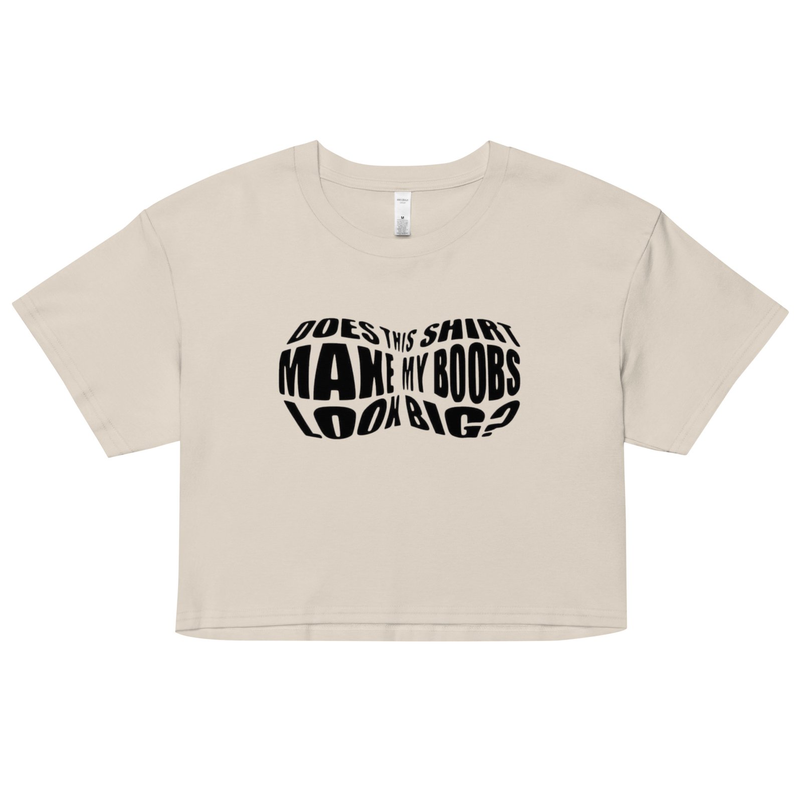 Does This Shirt Make My Boobs Look Big? Y2K Baby Tee | Tease Queen Retro Cropped Top | Flirty Attention-Hungry Meme Shirt - Image 8