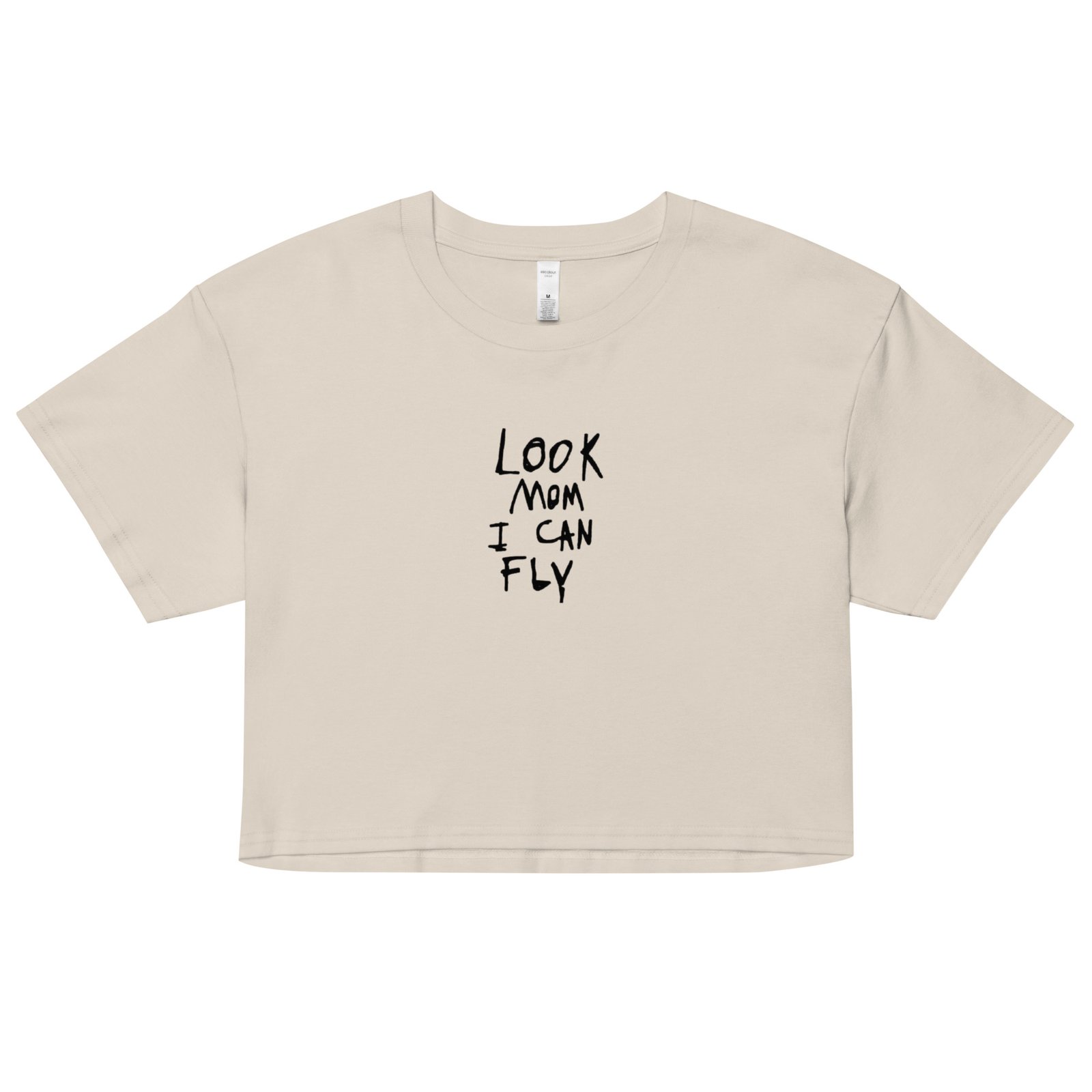 Look Mom I Can Fly Y2K Baby Tee | Delulu Dreamer Retro Cropped Top | Chaos Angel Aesthetic Shirt - Image 8