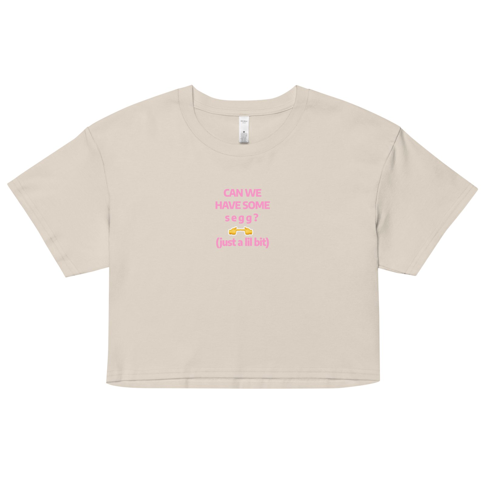 Can We Hav Some Segg Y2K Baby Tee | Unhinged Romance Retro Cropped Top | Thirsty Girl Energy Meme Tee - Image 12