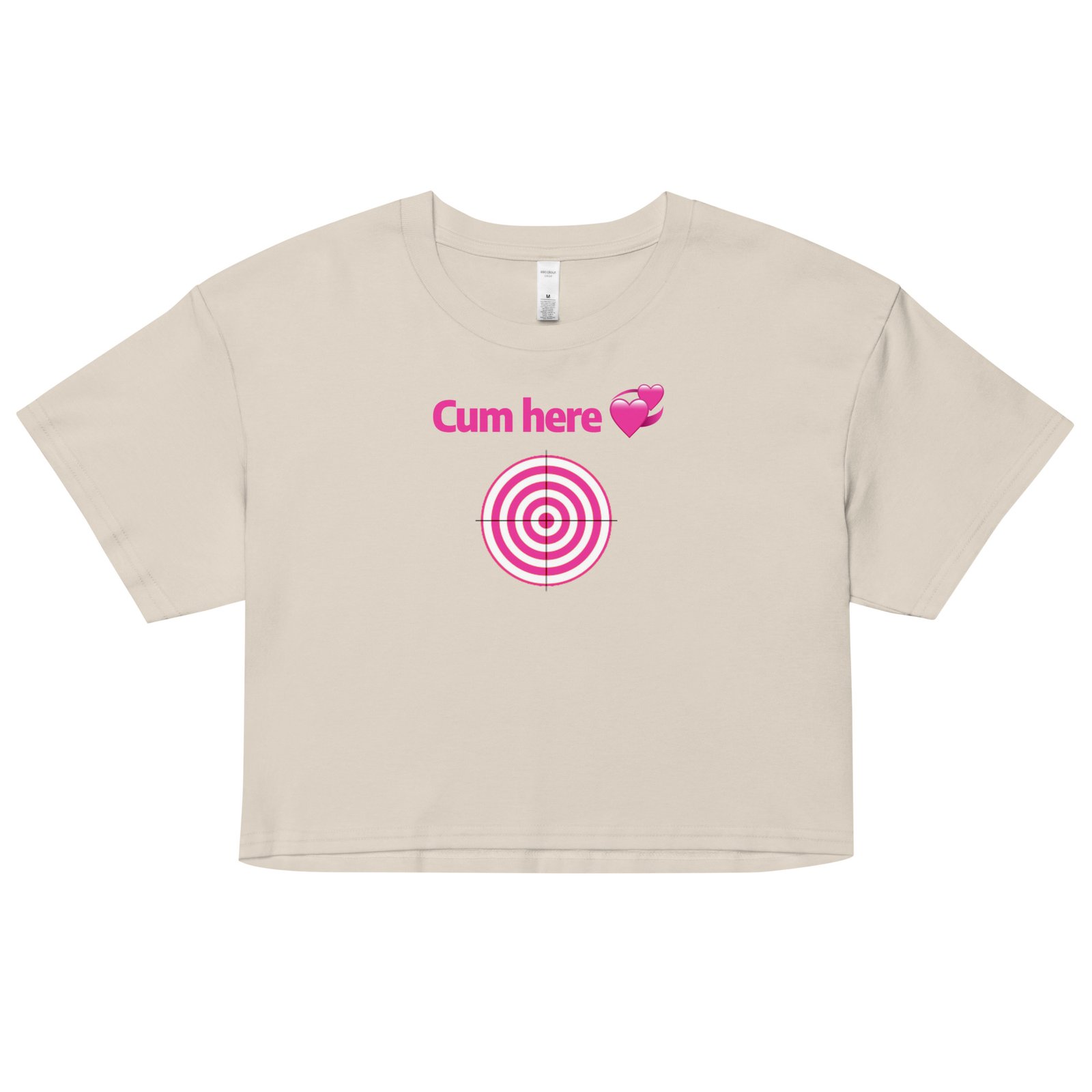 Cum Here Y2K Baby Tee | Immediate Urge Retro Cropped Top | Slut Signal Activated Meme Tee - Image 22