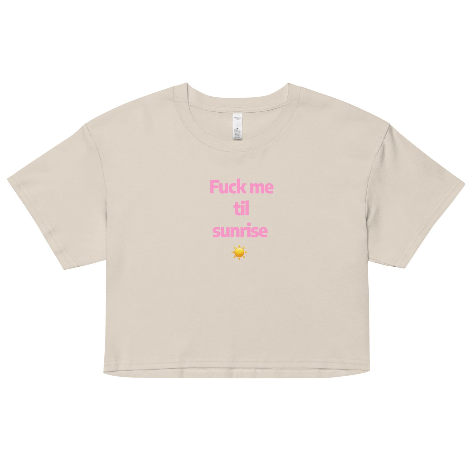 Fuck Me Til Sunrise Y2K Baby Tee | Eternal Horny Hours Retro Cropped Top | No Sleep Slutcore Meme Tee - Image 22