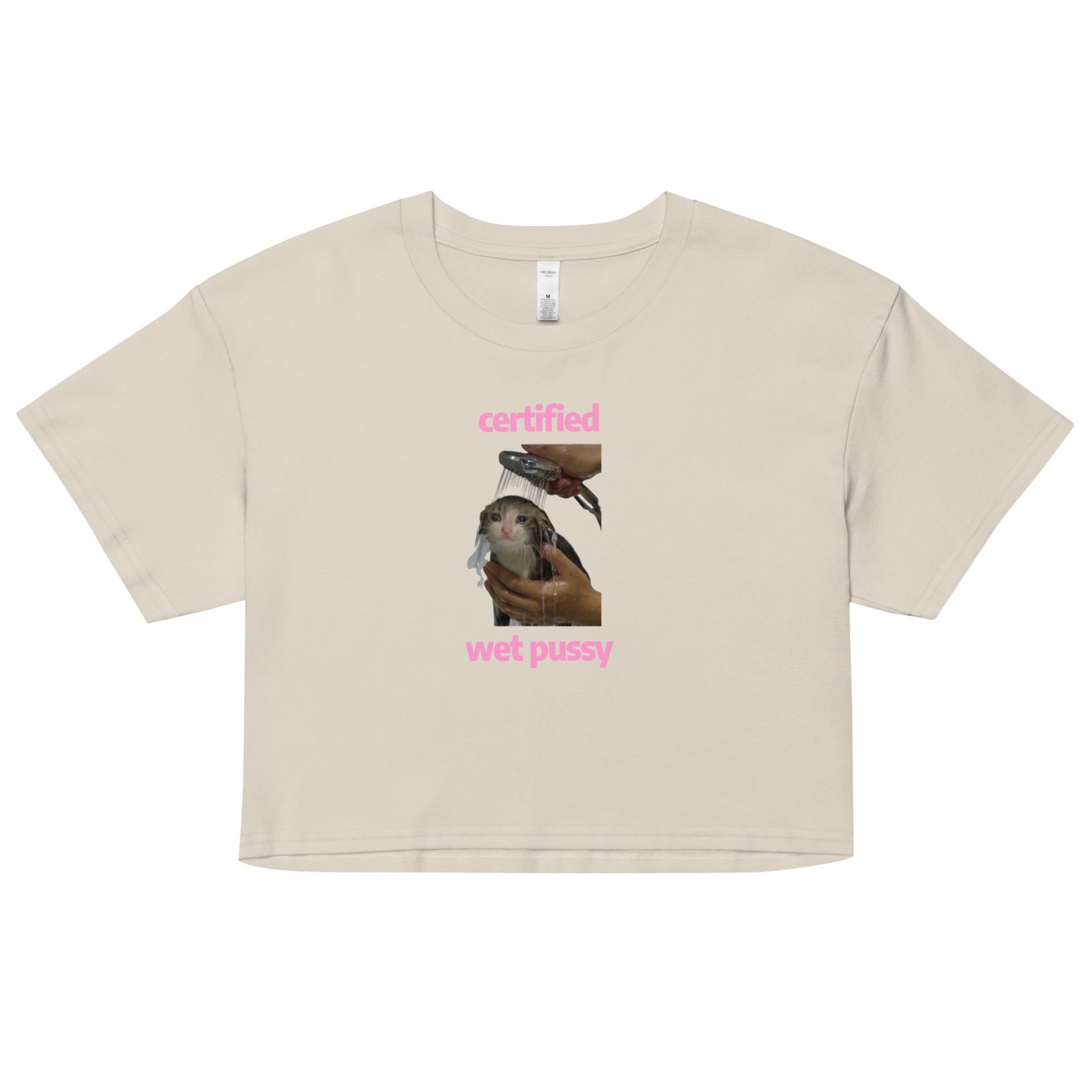 Certified Wet Pussy Y2K Baby Tee | Extra Juicy Bimbo Retro Cropped Top | Hydrated Slutcore Meme Tee - Image 12