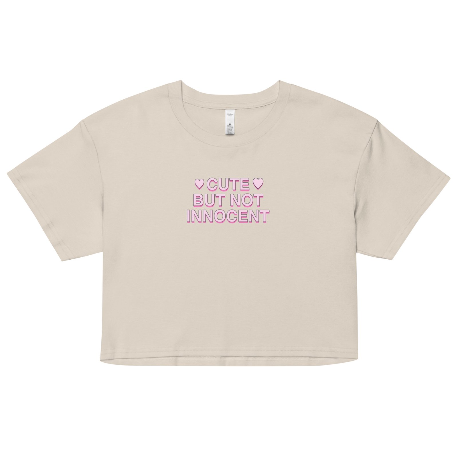 Cute But Not Innocent Y2K Baby Tee | Flirty Chaos Retro Cropped Top | Softcore Brat Aesthetic Shirt - Image 8