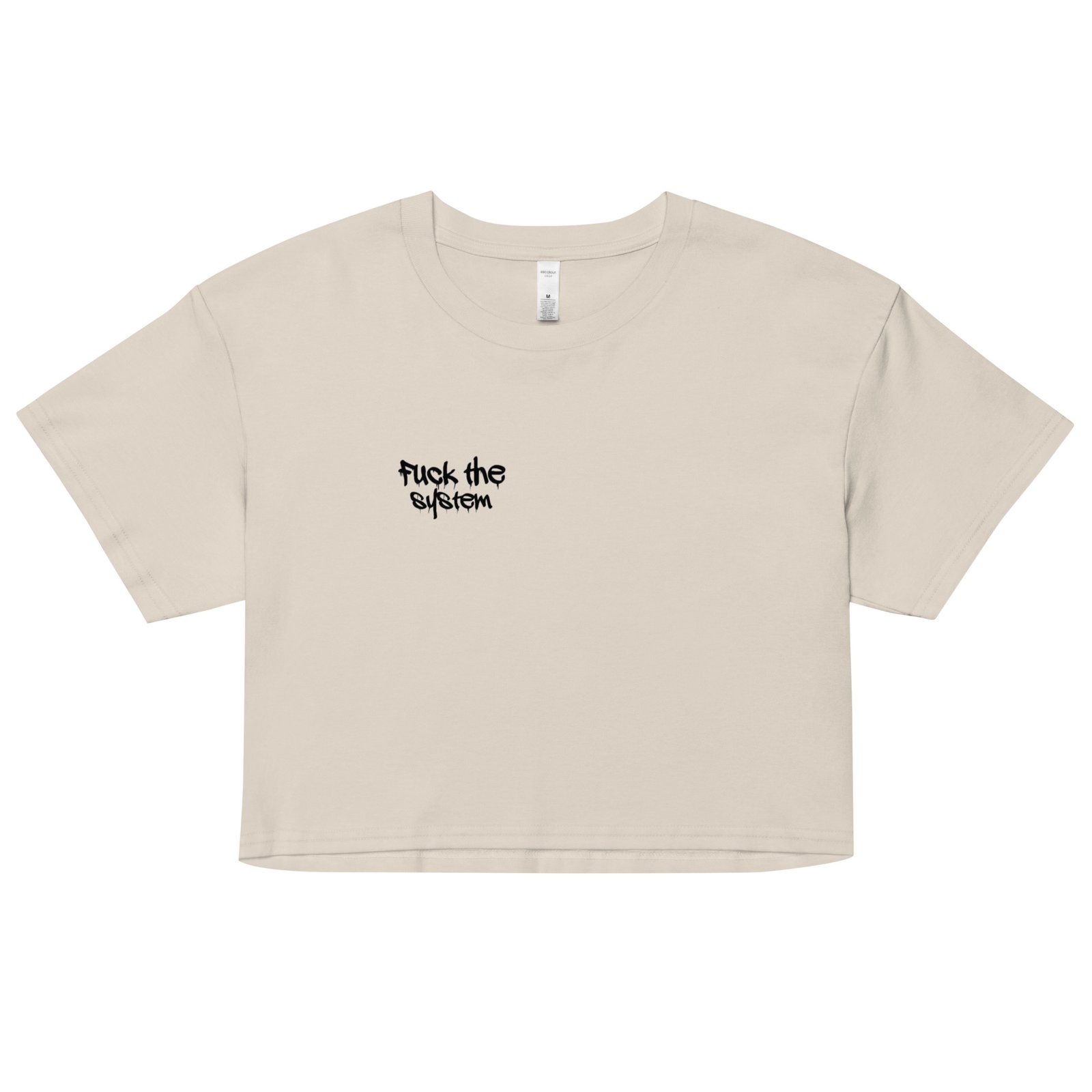 Fuck the System Y2K Baby Tee | Rebel Girl Retro Cropped Top | Anarchy Baddie Meme Shirt - Image 20