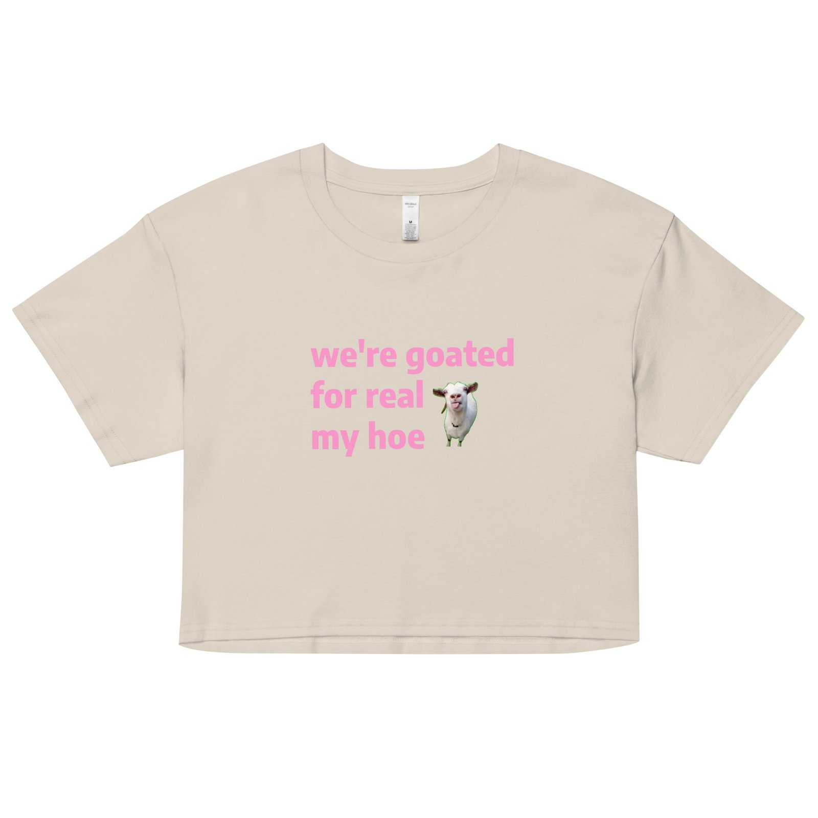 We're Goated Y2K Baby Tee | Legendary Girl Retro Cropped Top | Alt Meme Certified Top - Image 11