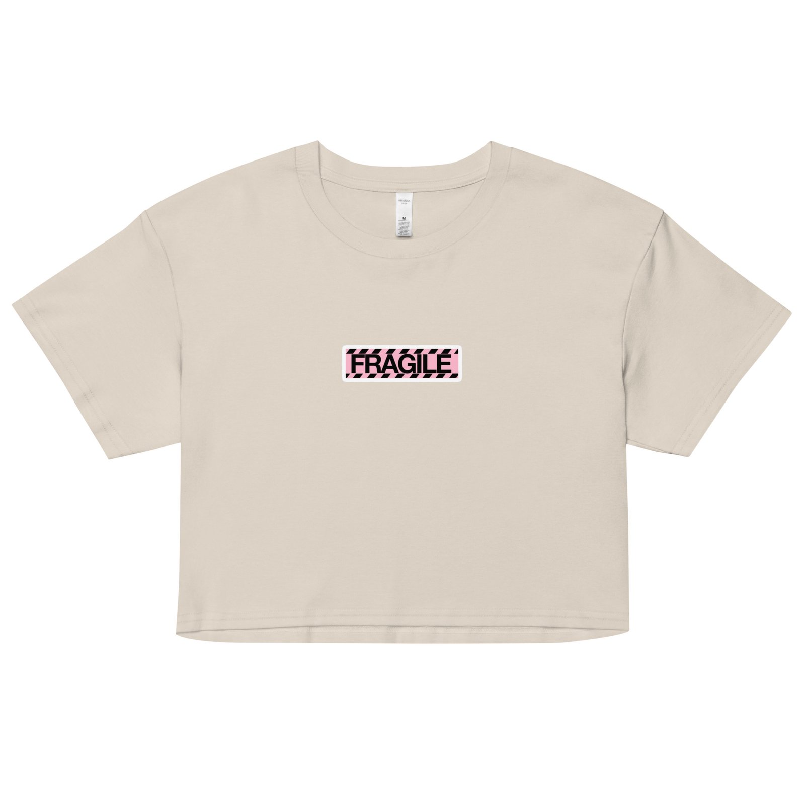 Fragile Y2K Baby Tee | Handle with Care Retro Cropped Top | Sadcore Soft Girl Tee - Image 12