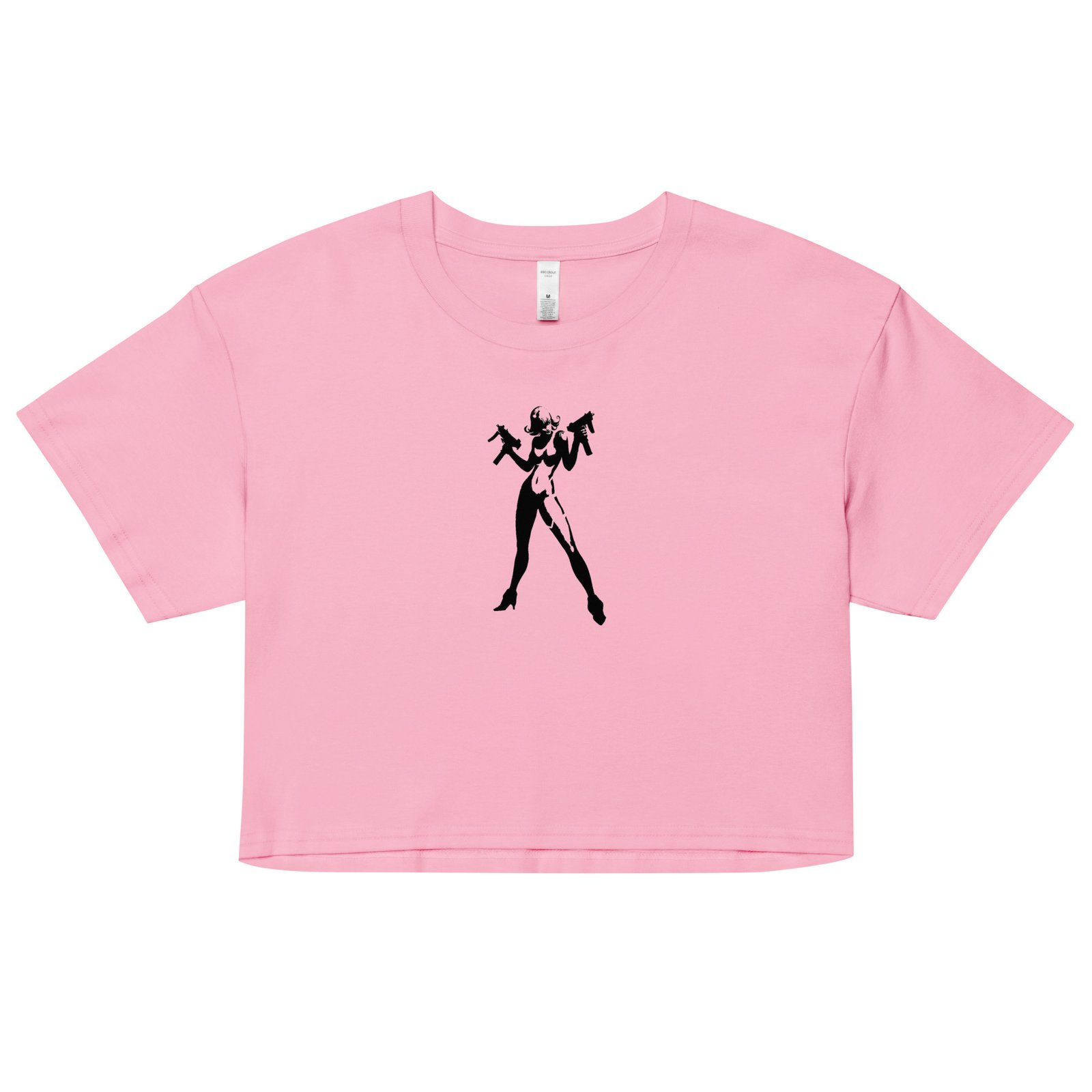 Assassin Girl Y2K Baby Tee | Silent Weapon Retro Cropped Top | Killer Instinct Baddie Shirt