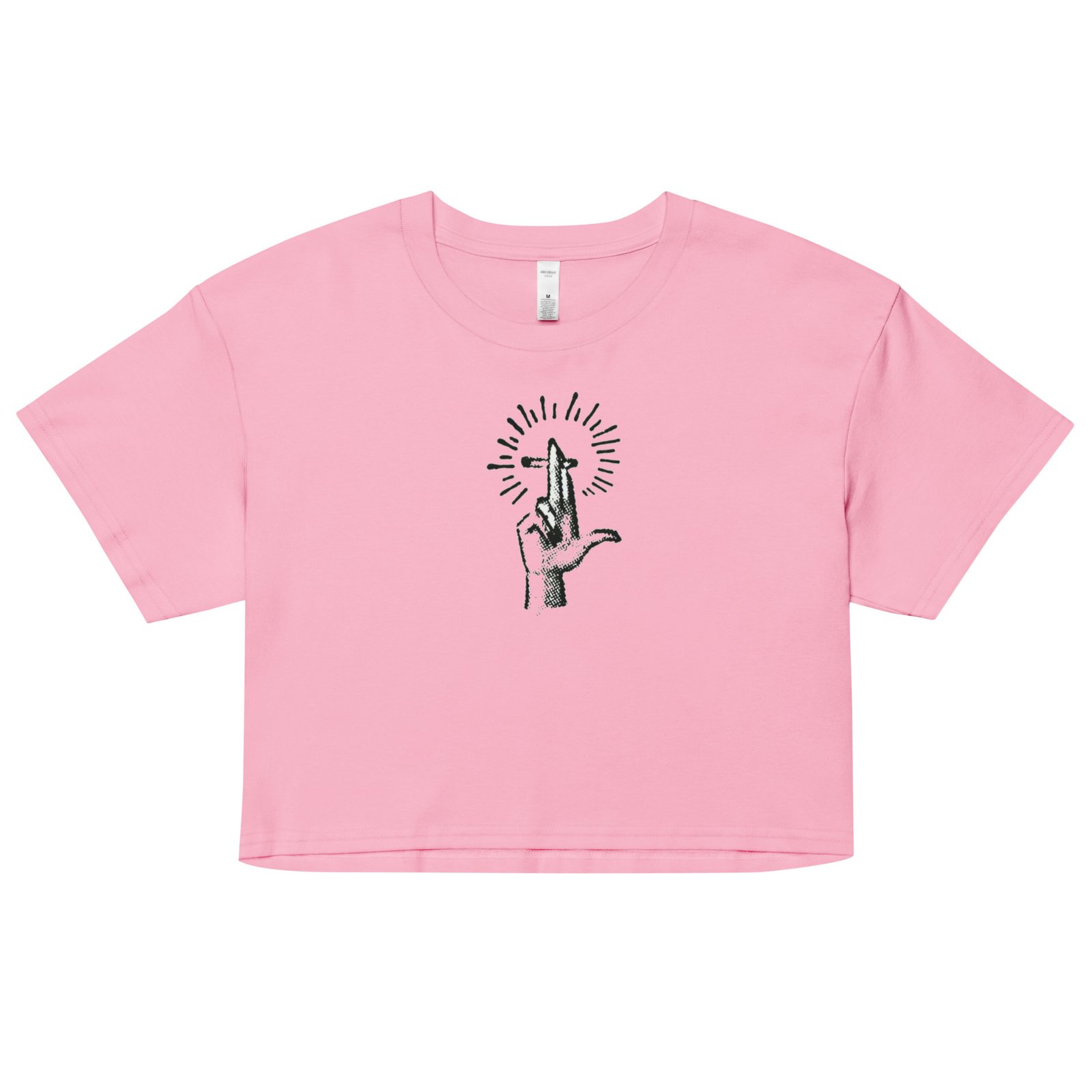 The Holy Cig Y2K Baby Tee | Sacred Vice Retro Cropped Top | Softcore Blasphemy Aesthetic Shirt - Image 4