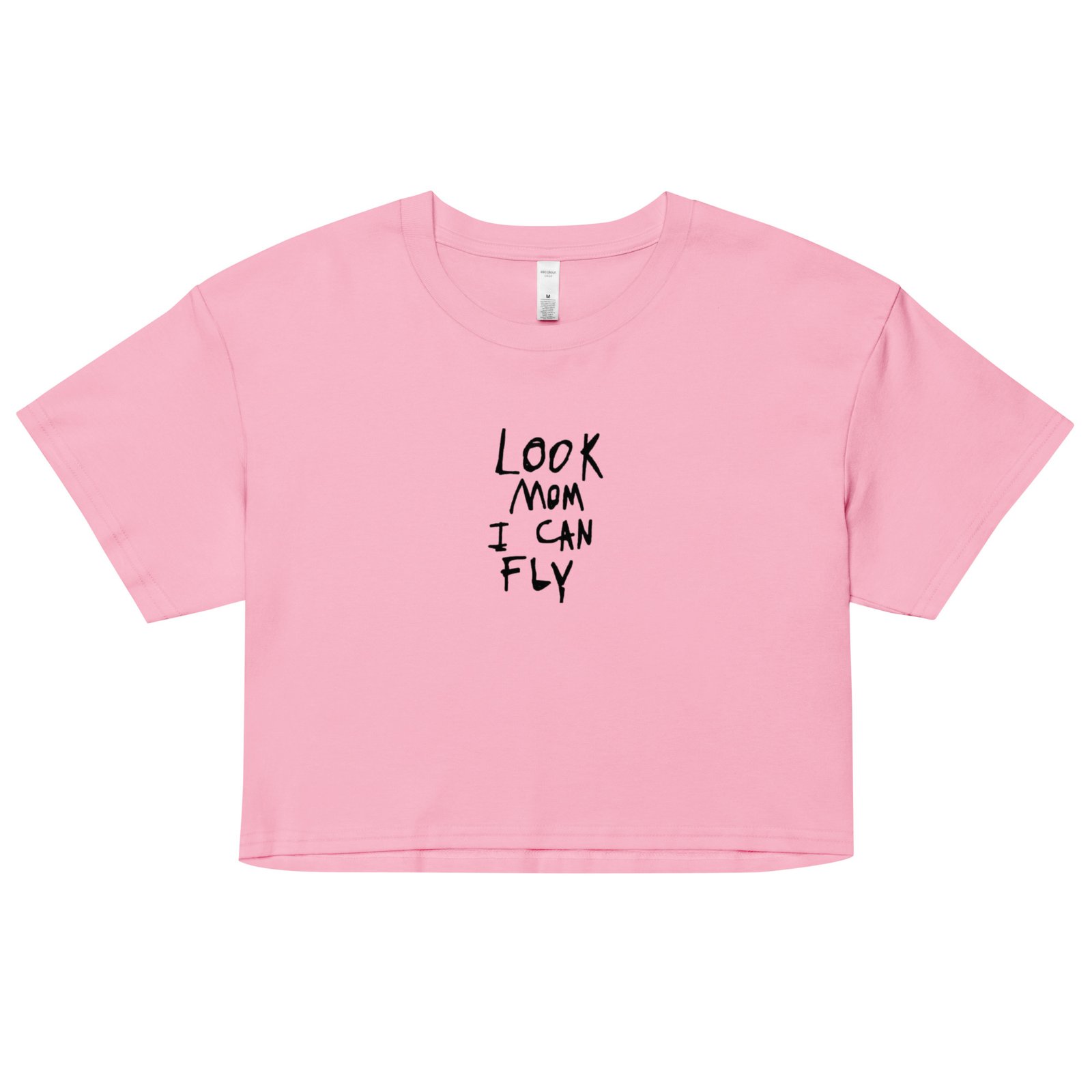 Look Mom I Can Fly Y2K Baby Tee | Delulu Dreamer Retro Cropped Top | Chaos Angel Aesthetic Shirt - Image 6