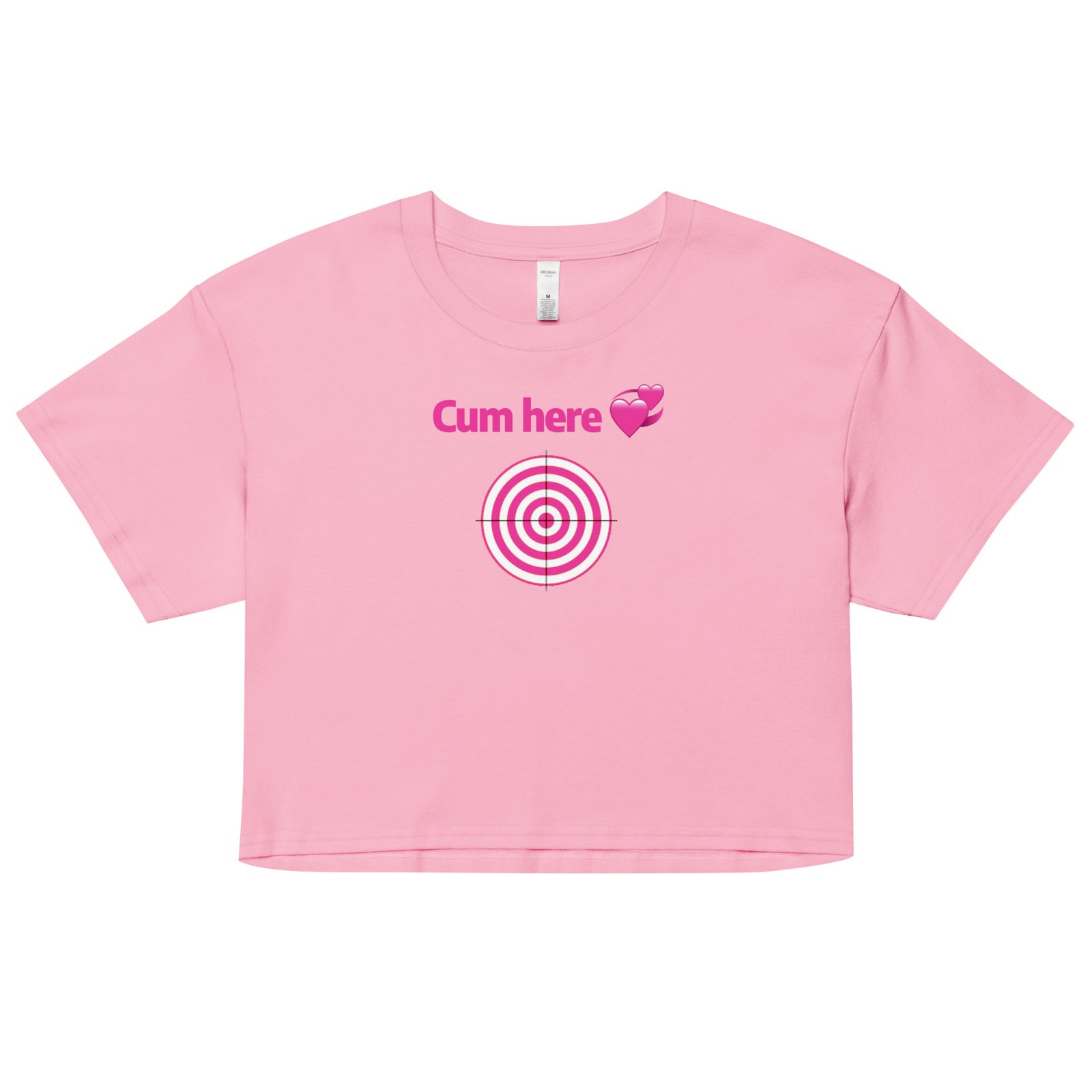 Cum Here Y2K Baby Tee | Immediate Urge Retro Cropped Top | Slut Signal Activated Meme Tee - Image 18