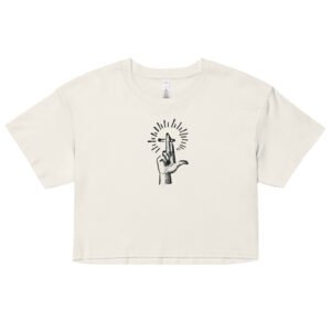 The Holy Cig Y2K Baby Tee | Sacred Vice Retro Cropped Top | Softcore Blasphemy Aesthetic Shirt