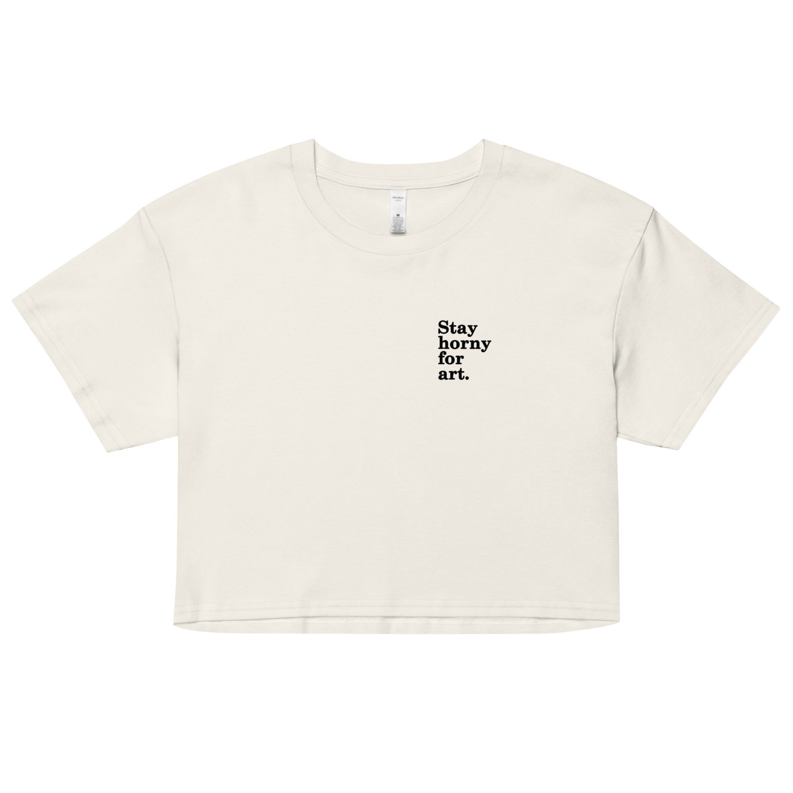 Stay Horny for Art Y2K Baby Tee | Creative Chaos Retro Cropped Top | Lust-for-Life Baddie Shirt - Image 13