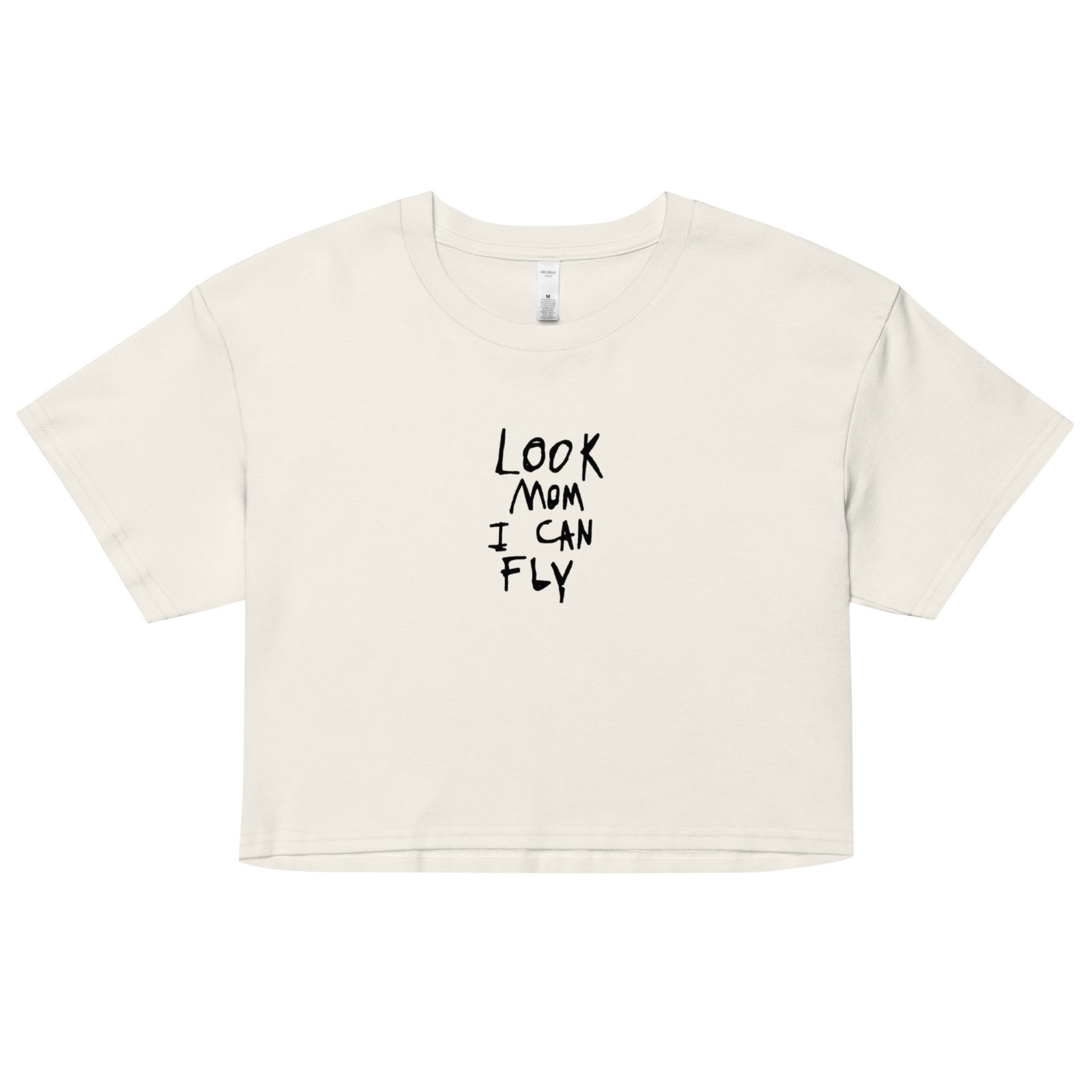 Look Mom I Can Fly Y2K Baby Tee | Delulu Dreamer Retro Cropped Top | Chaos Angel Aesthetic Shirt - Image 14