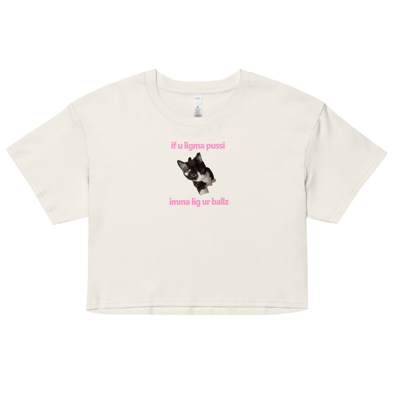 Ligma Pussi Imma Lig Ur Ballz Y2K Baby Tee | Too Much Energy Retro Cropped Top | Slutty Internetcore Tee - Image 17