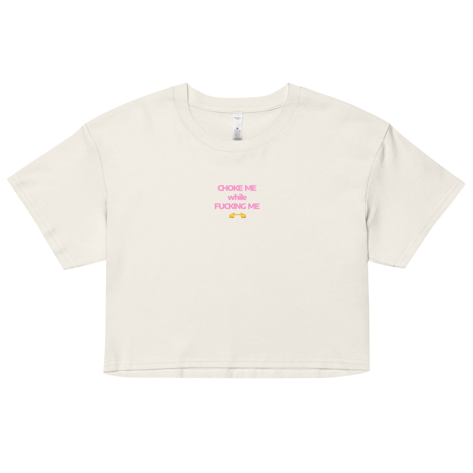 Choke Me While Fucking Me Y2K Baby Tee | Kinky Bimbo Vibes Retro Cropped Top | BDSM Princess Slutcore Tee - Image 17