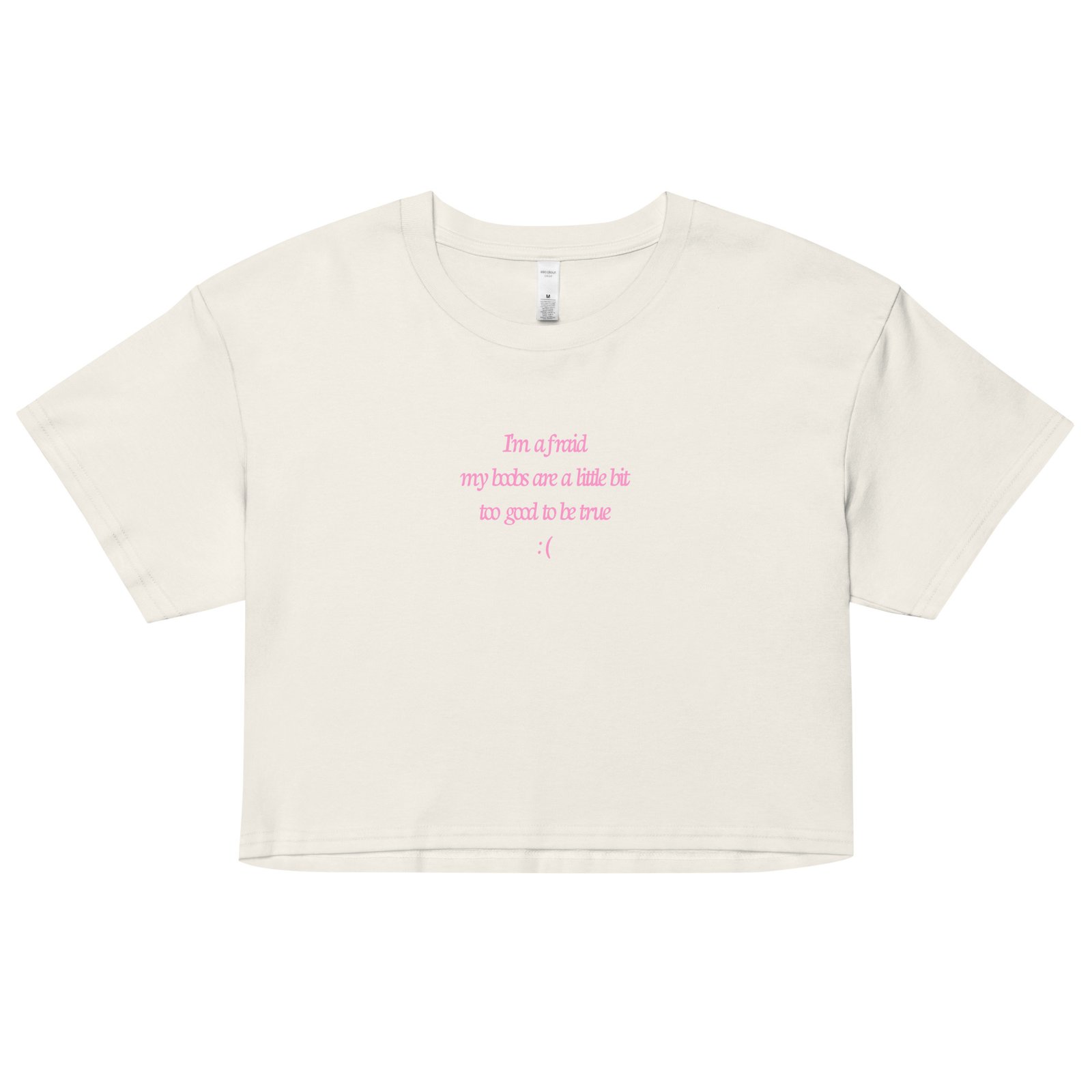 My Boobs Are a Lil Bit Too Good to Be True Y2K Baby Tee | Rack Alert Retro Cropped Top | Titty Illusion Baddie Tee - Image 17