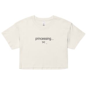 Princessing Y2K Baby Tee | Soft Girl Royalty Retro Cropped Top | Delulu Fairytale Aesthetic Shirt