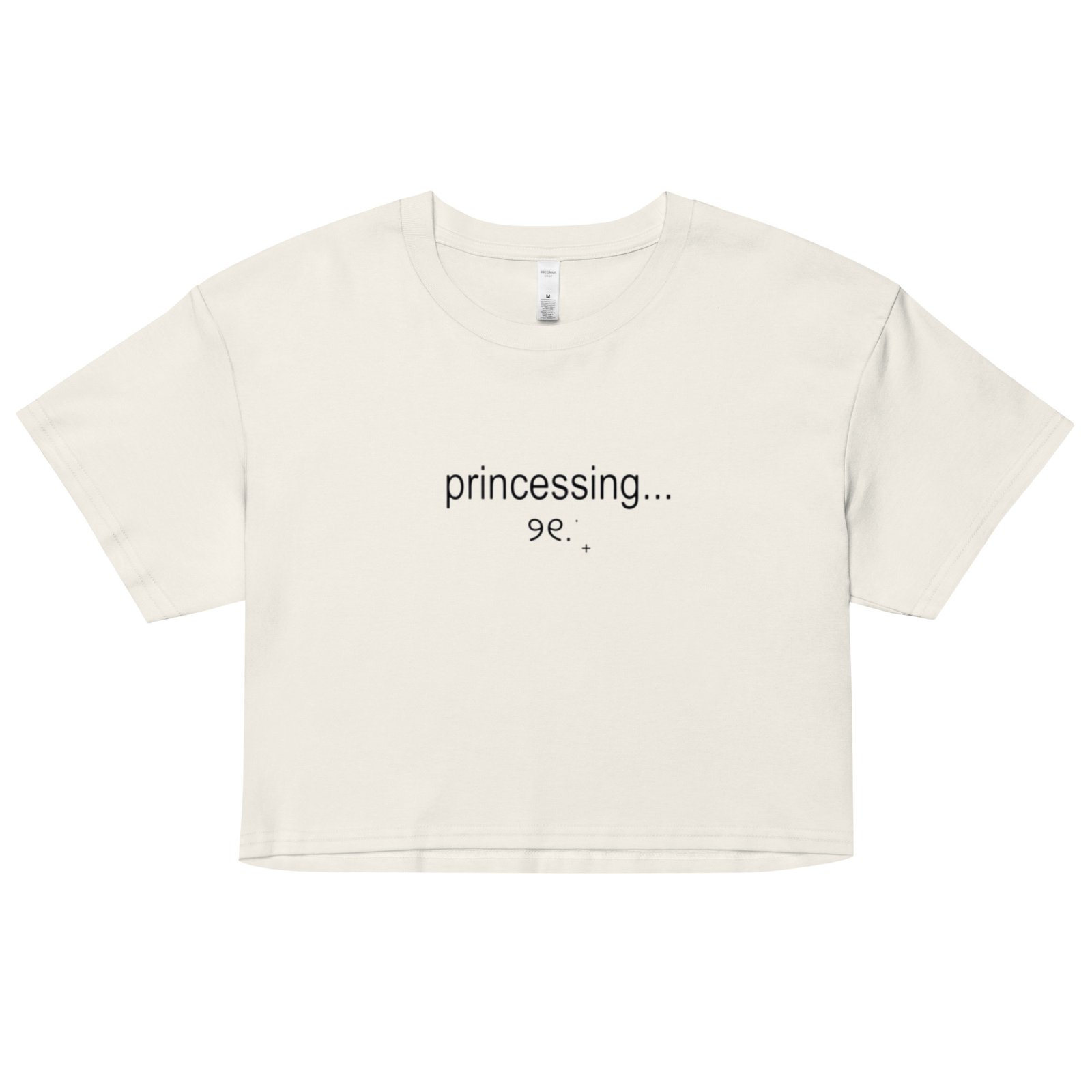 Princessing Y2K Baby Tee | Soft Girl Royalty Retro Cropped Top | Delulu Fairytale Aesthetic Shirt