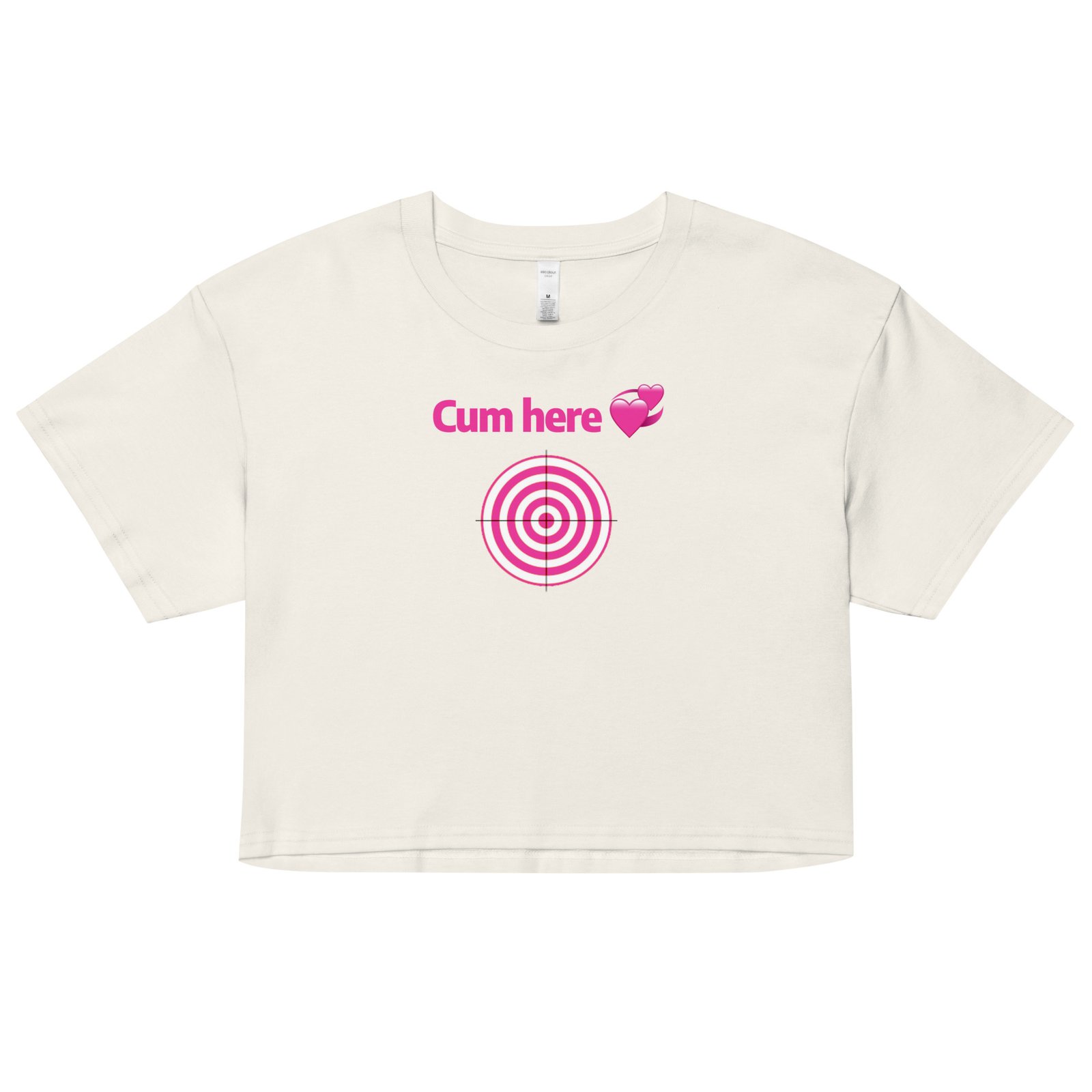 Cum Here Y2K Baby Tee | Immediate Urge Retro Cropped Top | Slut Signal Activated Meme Tee - Image 28