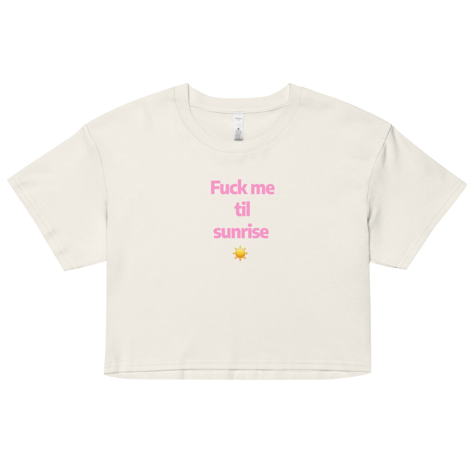 Fuck Me Til Sunrise Y2K Baby Tee | Eternal Horny Hours Retro Cropped Top | No Sleep Slutcore Meme Tee - Image 11