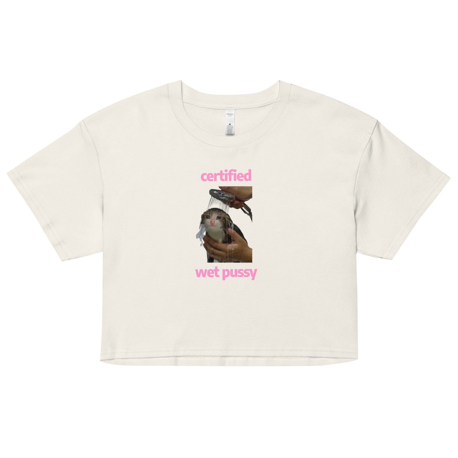 Certified Wet Pussy Y2K Baby Tee | Extra Juicy Bimbo Retro Cropped Top | Hydrated Slutcore Meme Tee - Image 18