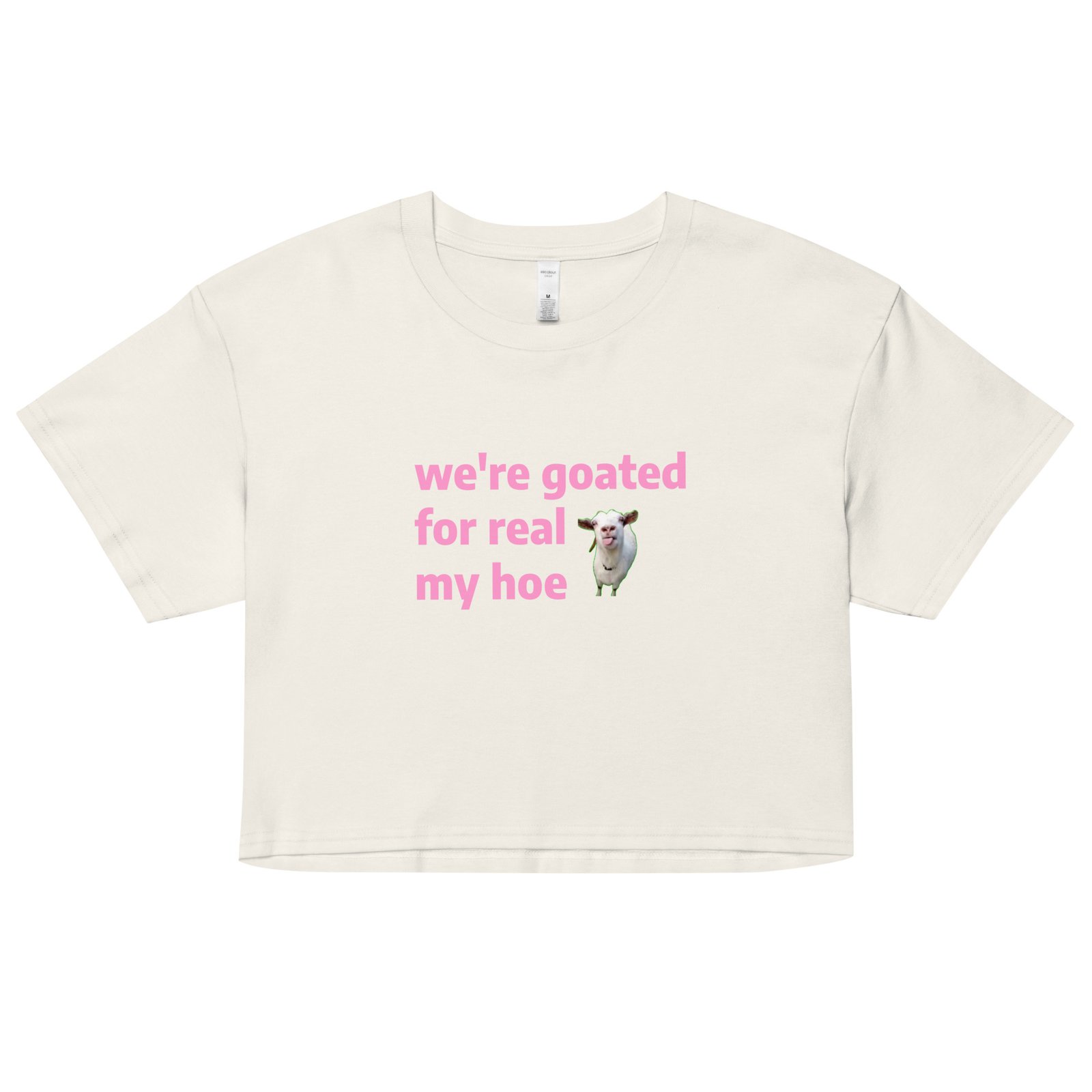 We're Goated Y2K Baby Tee | Legendary Girl Retro Cropped Top | Alt Meme Certified Top - Image 17