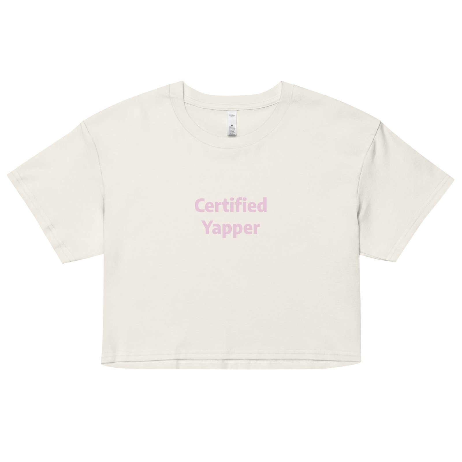Certified Yapper Y2K Baby Tee | Talkative Baddie Retro Cropped Top | Can’t Shut Up Meme Tee - Image 17