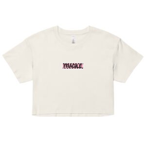 Fragile Y2K Baby Tee | Handle with Care Retro Cropped Top | Sadcore Soft Girl Tee
