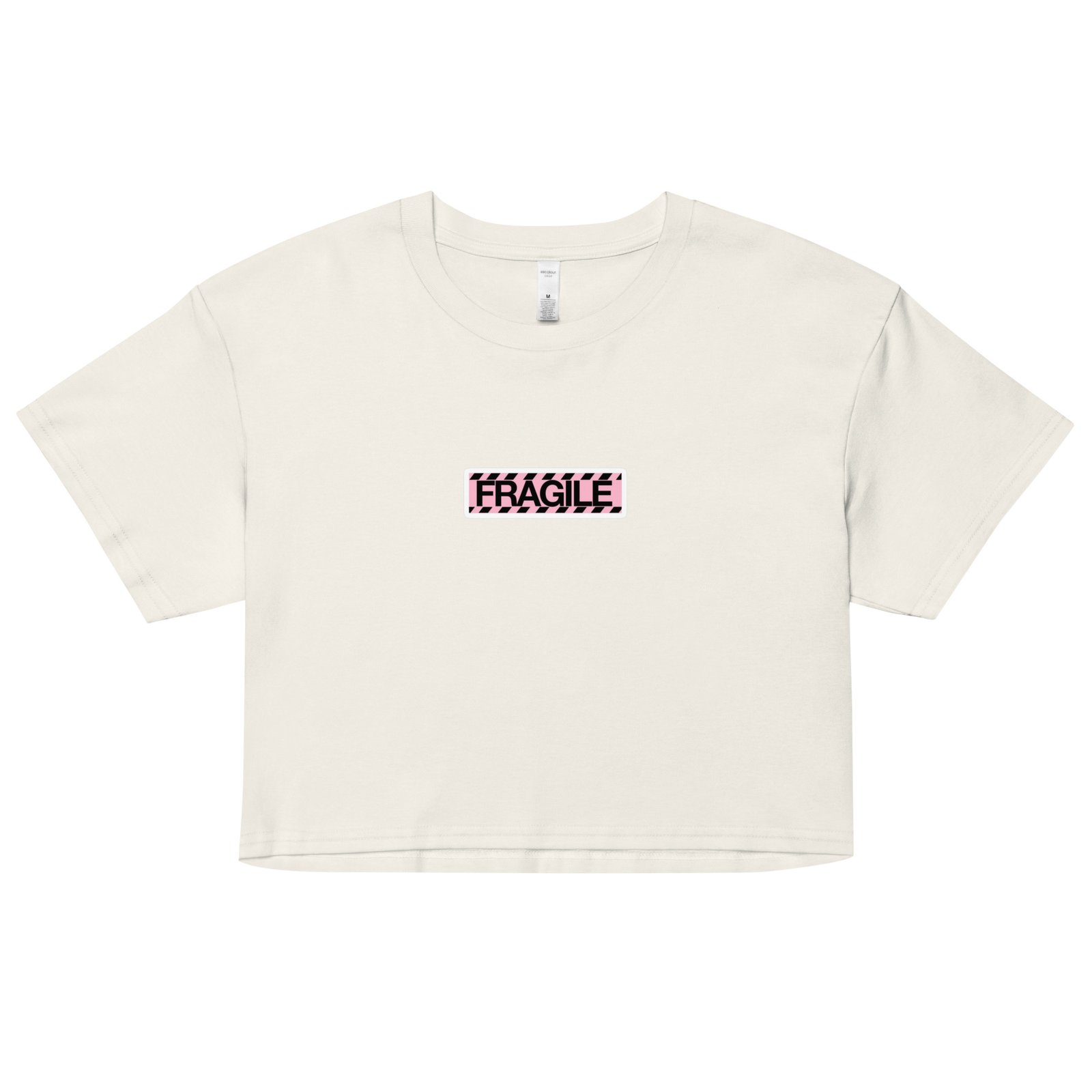 Fragile Y2K Baby Tee | Handle with Care Retro Cropped Top | Sadcore Soft Girl Tee