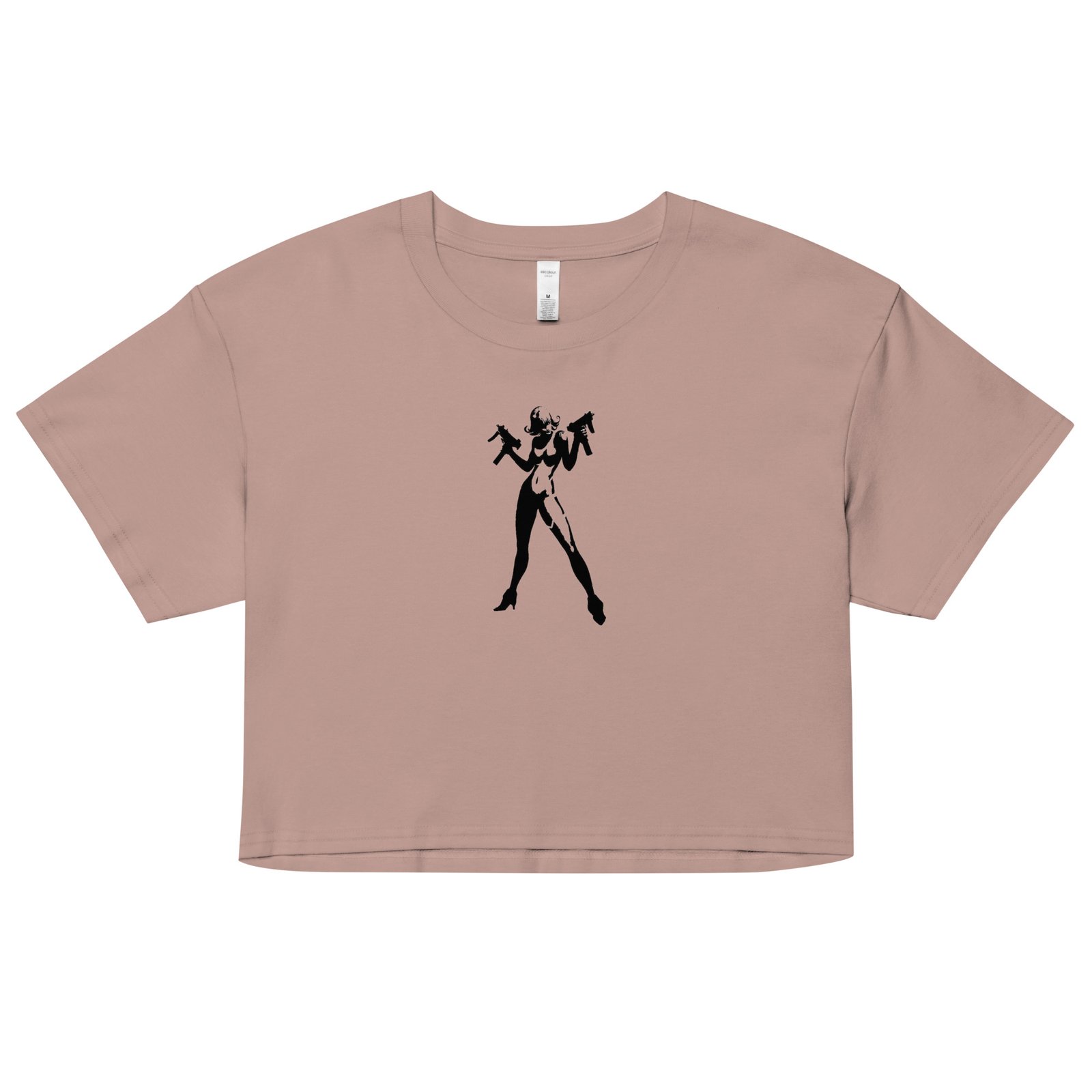 Assassin Girl Y2K Baby Tee | Silent Weapon Retro Cropped Top | Killer Instinct Baddie Shirt - Image 3