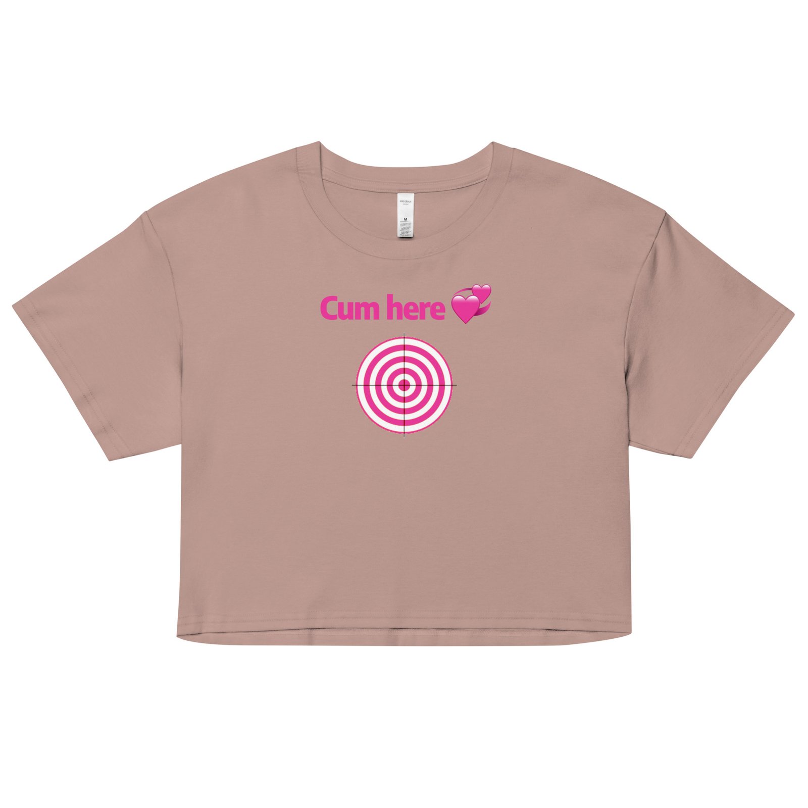 Cum Here Y2K Baby Tee | Immediate Urge Retro Cropped Top | Slut Signal Activated Meme Tee - Image 16