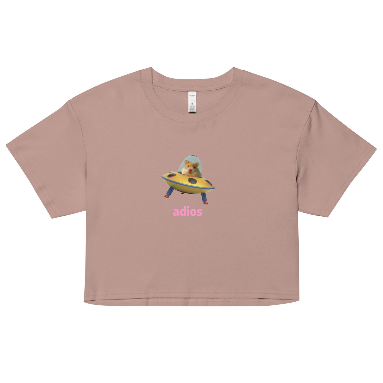 Adios Hamster Y2K Baby Tee | Rodentcore Goodbye Retro Cropped Top | Chaotic Animal Girl Meme Tee - Image 6