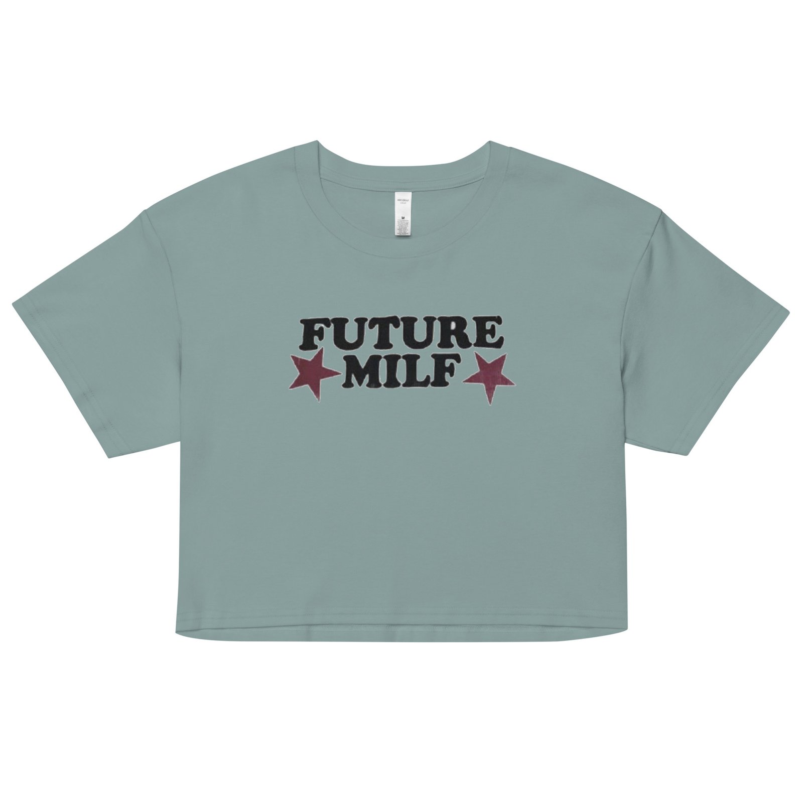 Future MILF Y2K Baby Tee | Hot Mom Energy Retro Cropped Top | Flirty Aesthetic Meme Tee - Image 2