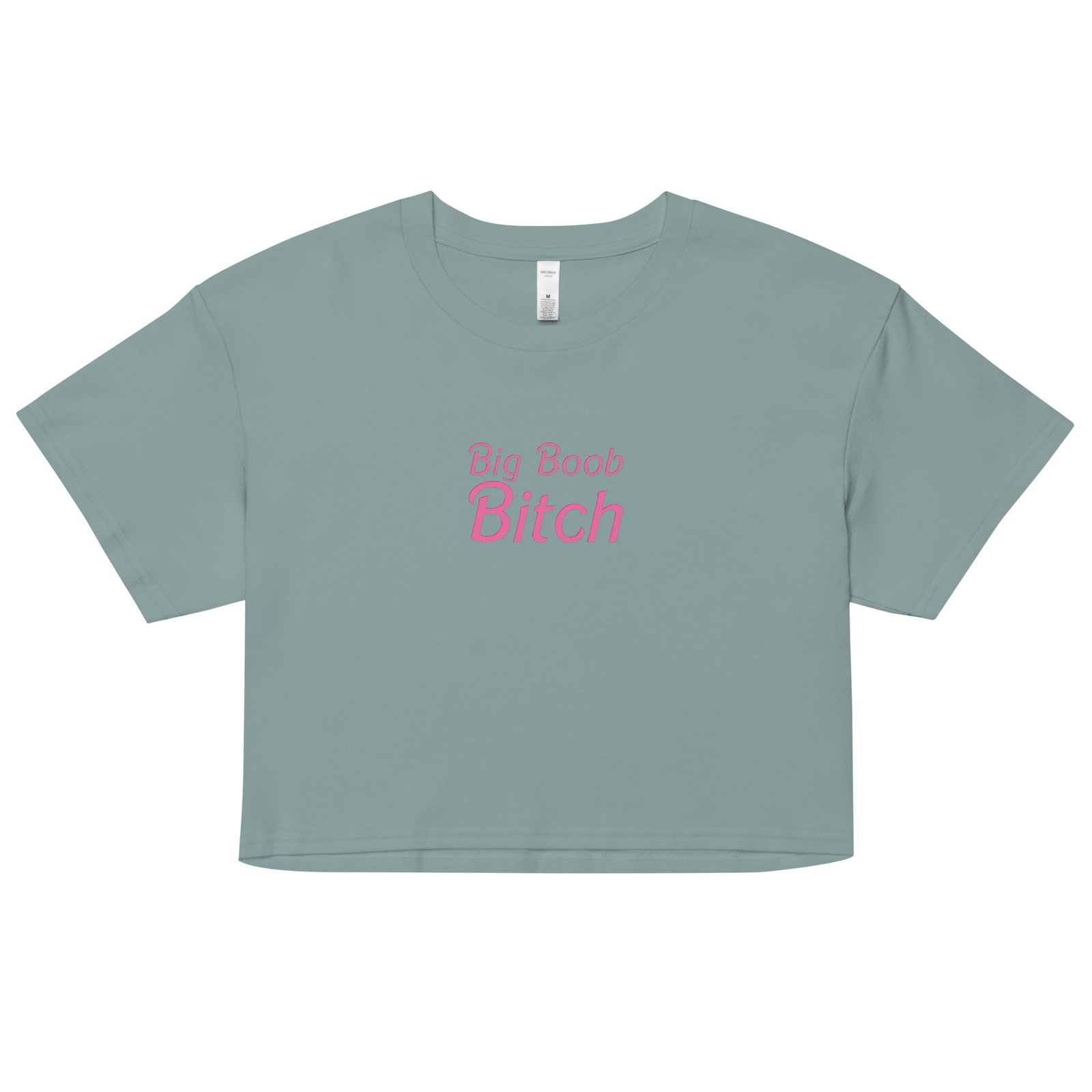 Big Boob Bitch Y2K Baby Tee | Bimbo Energy Retro Cropped Top | Loud & Proud Meme Shirt - Image 3
