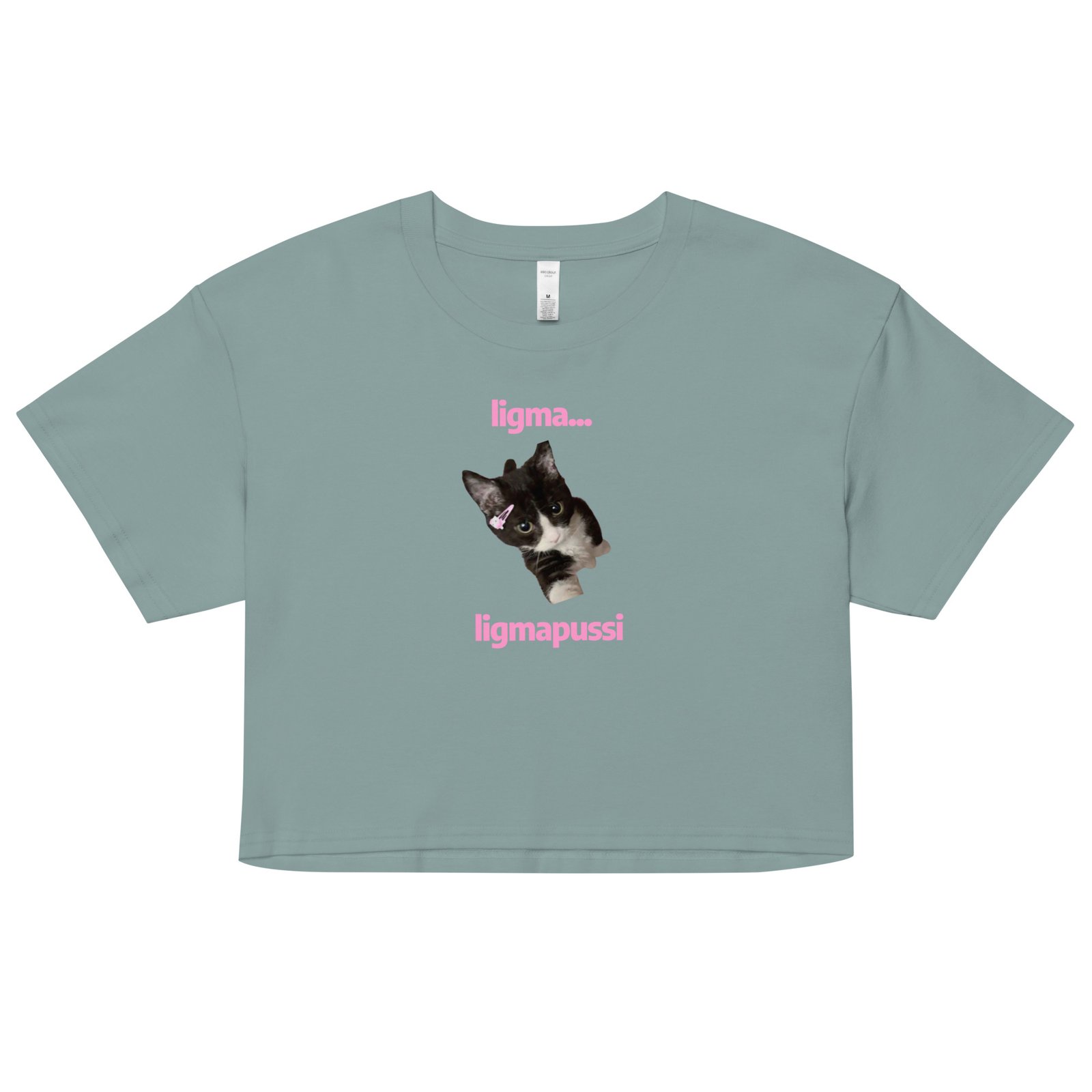 Ligma Pussi Y2K Baby Tee | Bold Meme Girl Retro Cropped Top | Shock Value Baddie Crop Tee - Image 4