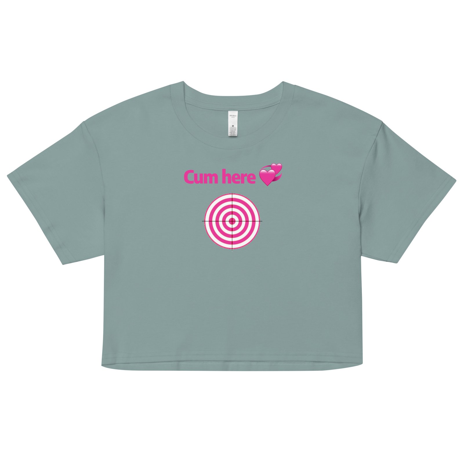 Cum Here Y2K Baby Tee | Immediate Urge Retro Cropped Top | Slut Signal Activated Meme Tee - Image 14