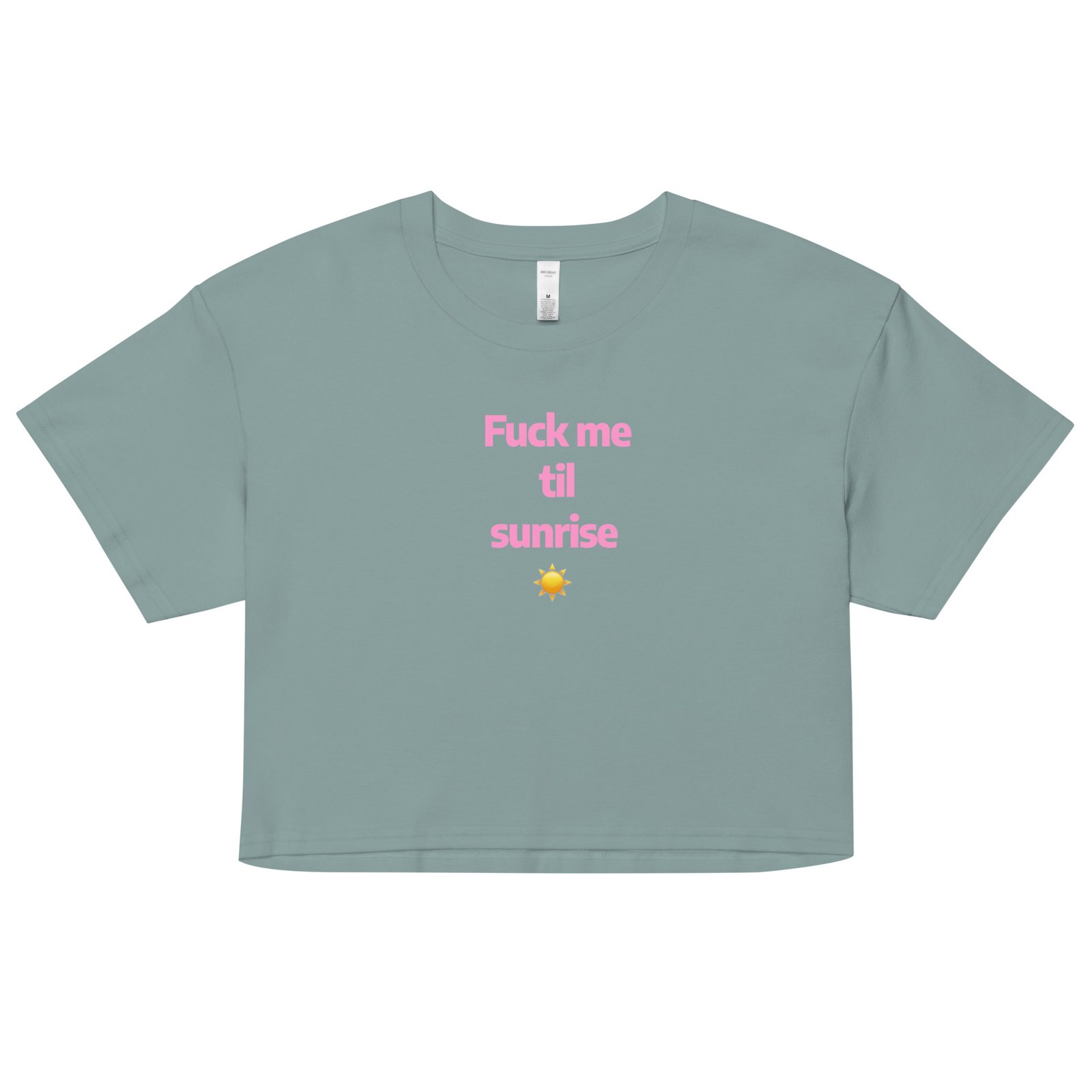Fuck Me Til Sunrise Y2K Baby Tee | Eternal Horny Hours Retro Cropped Top | No Sleep Slutcore Meme Tee - Image 14