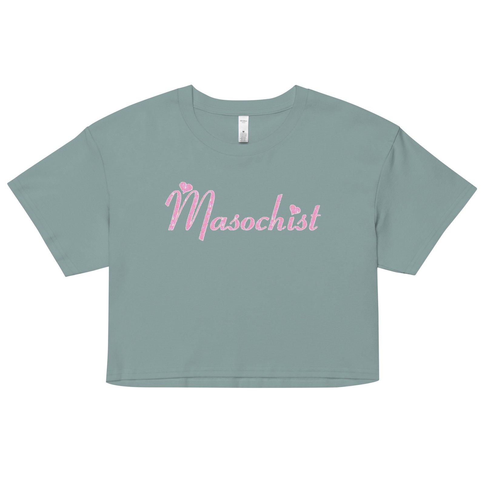 Masochist Y2K Baby Tee | Soft Pain Retro Cropped Top | Flirty Chaos Bimbo Shirt - Image 4