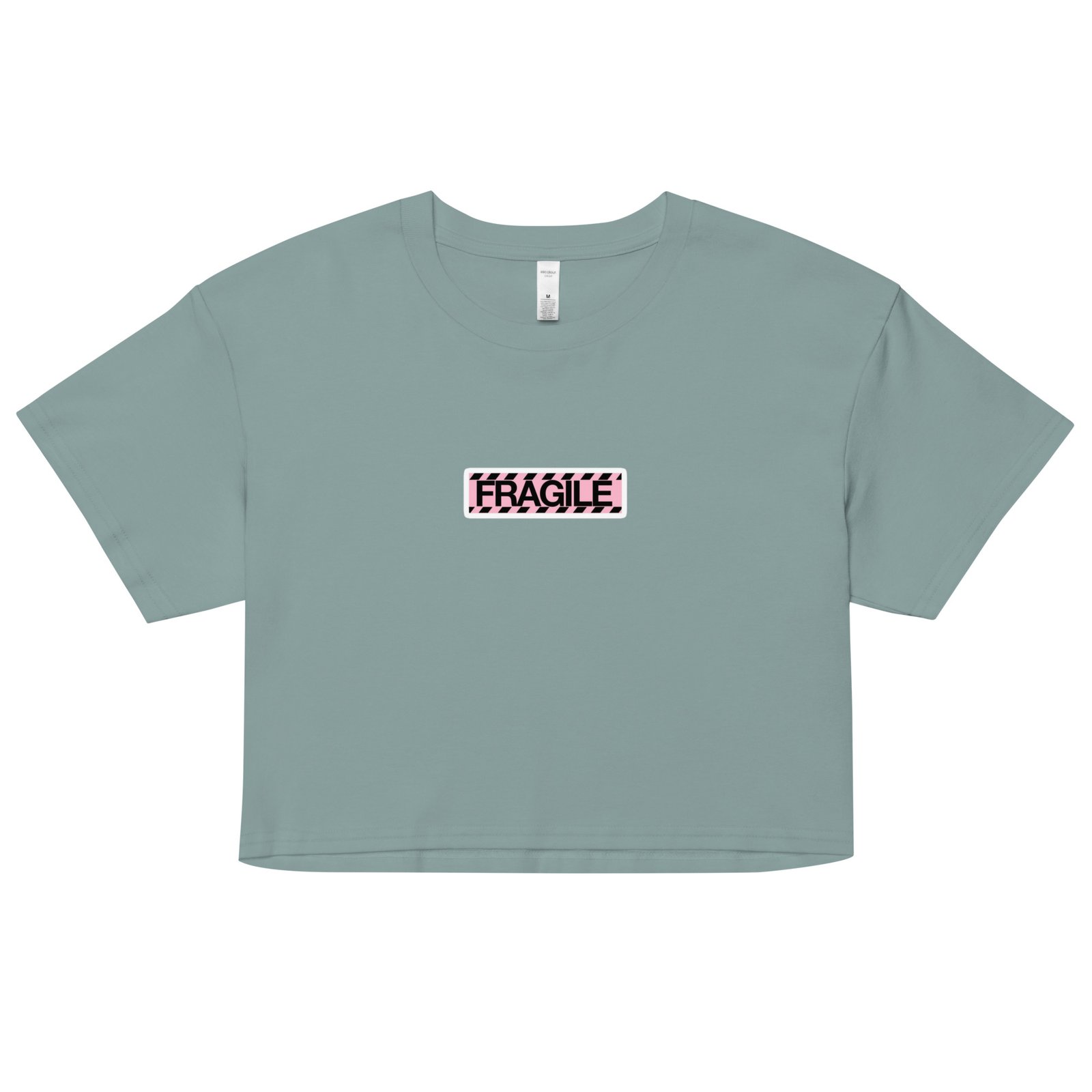 Fragile Y2K Baby Tee | Handle with Care Retro Cropped Top | Sadcore Soft Girl Tee - Image 4