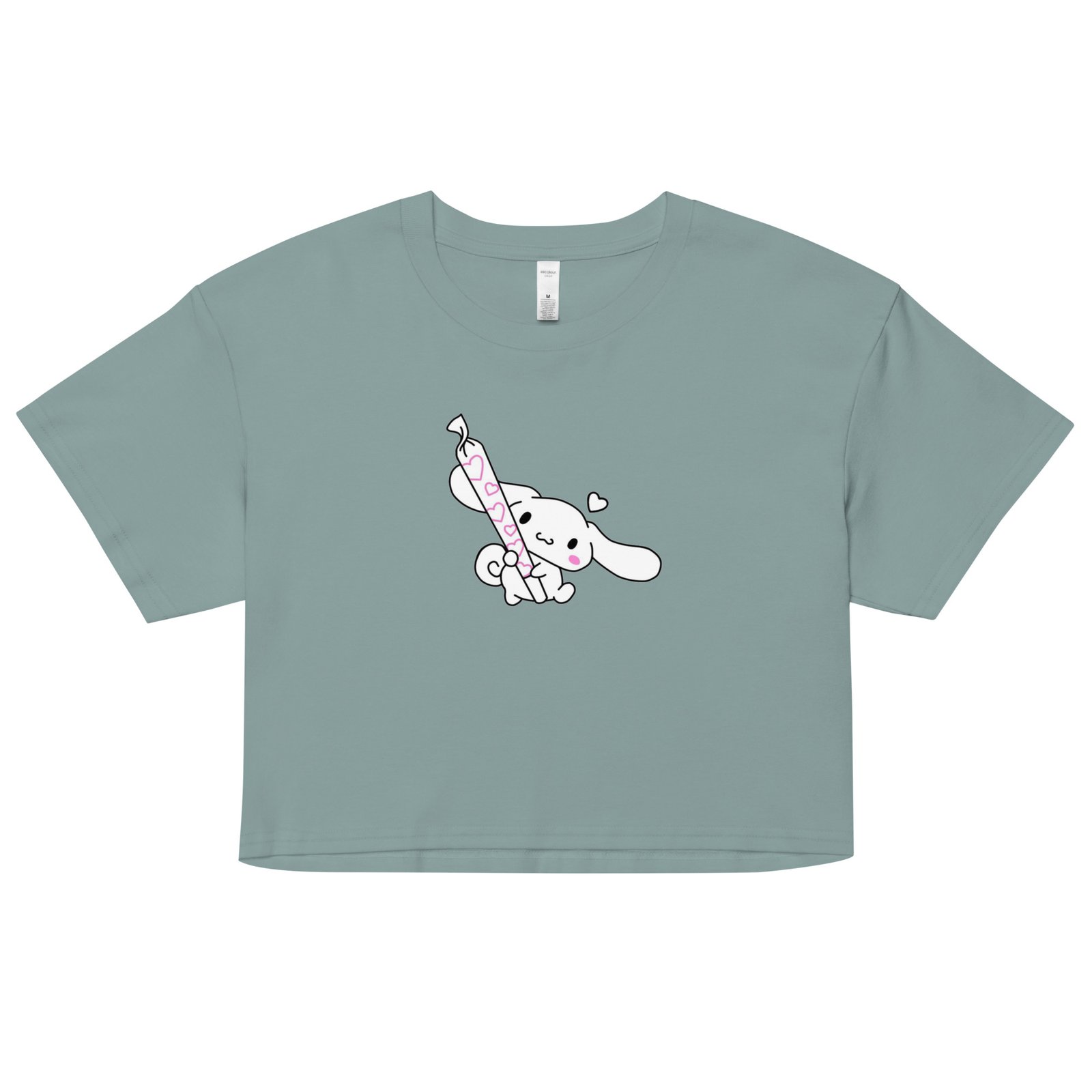 Kawaii Blunt Y2K Baby Tee | Weed Princess Retro Cropped Top | Pink Smoke Meme Girl Tee - Image 3