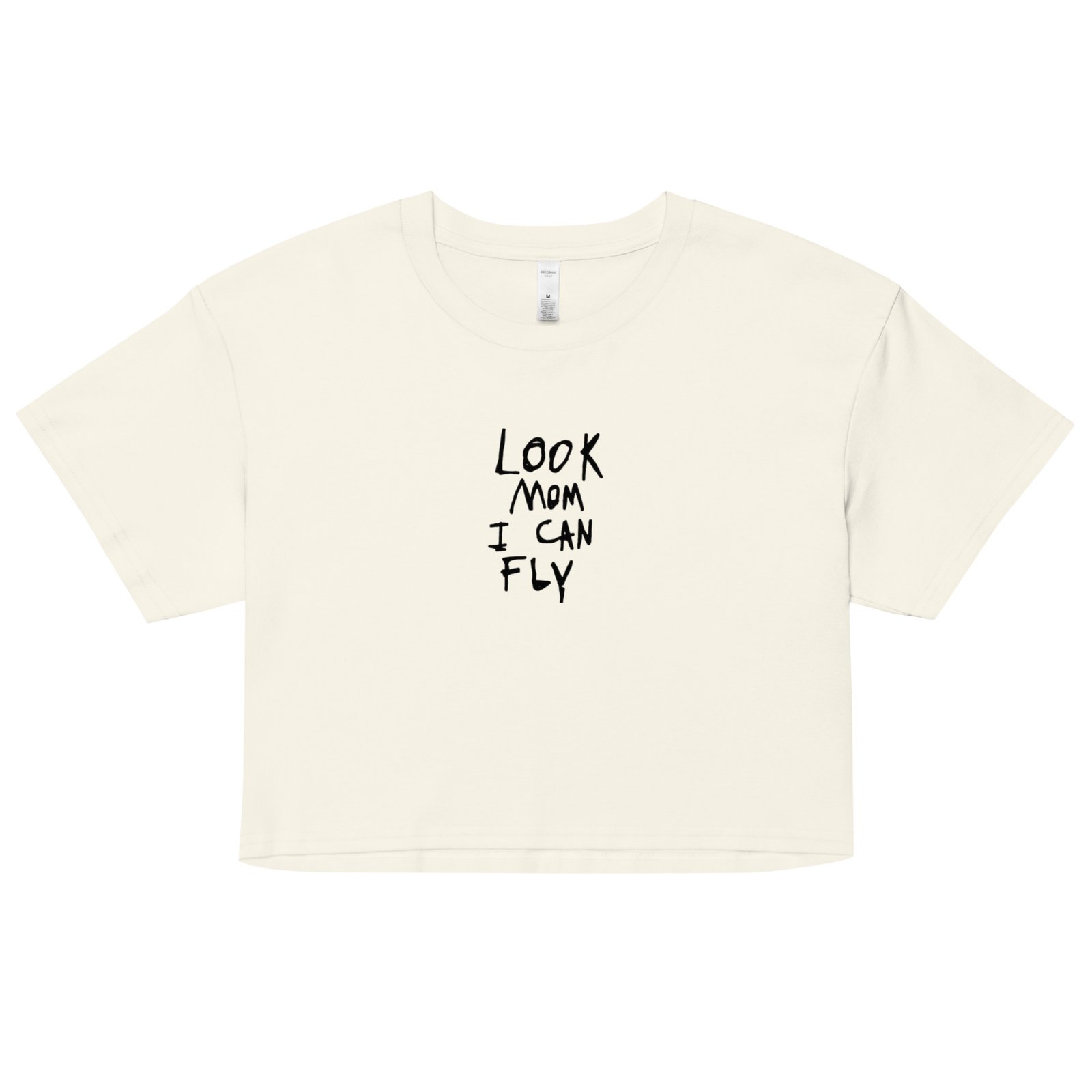 Look Mom I Can Fly Y2K Baby Tee | Delulu Dreamer Retro Cropped Top | Chaos Angel Aesthetic Shirt - Image 12