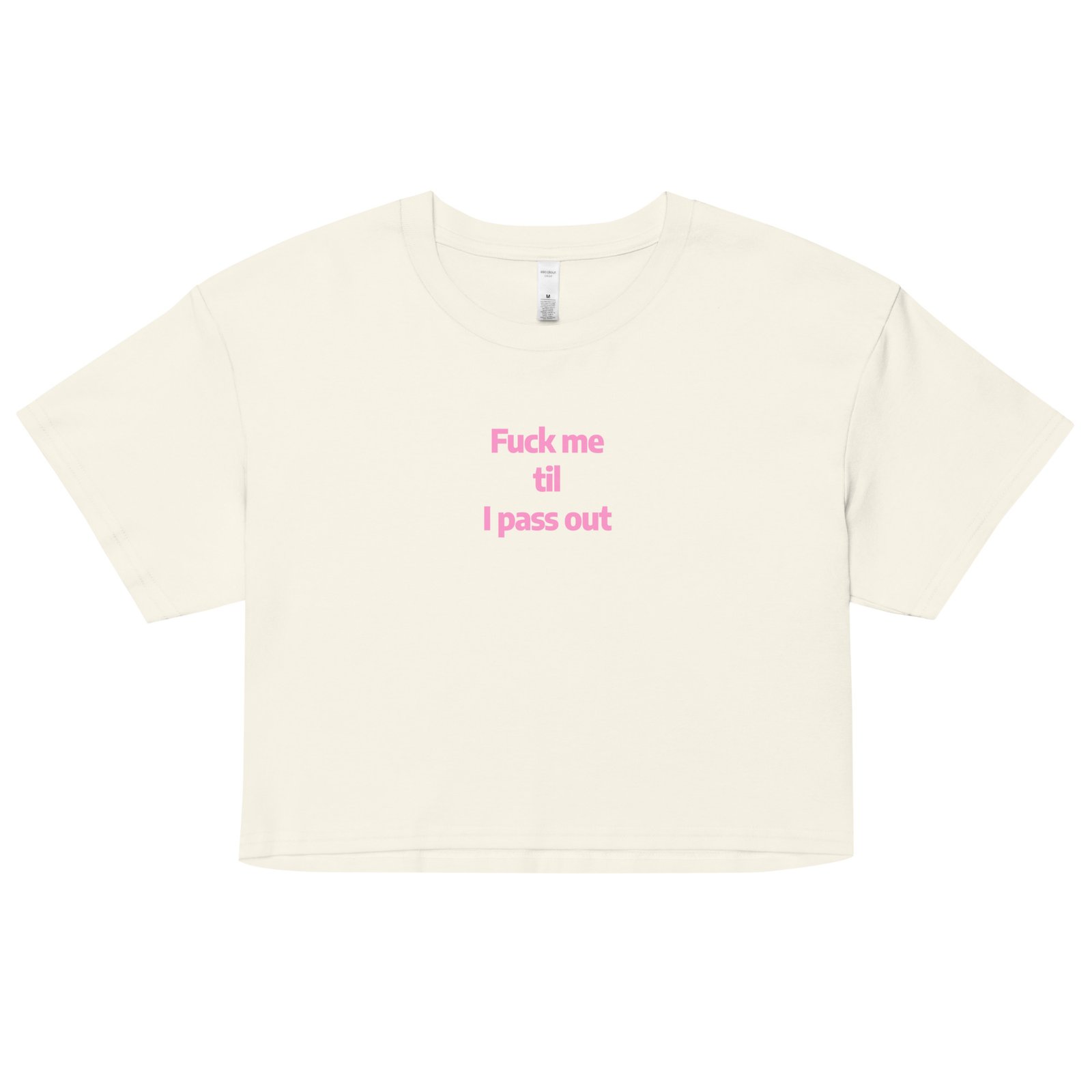 Fuck Me Til I Pass Out Y2K Baby Tee | Bed Destroyer Retro Cropped Top | Certified Slutcore Baddie Tee - Image 16