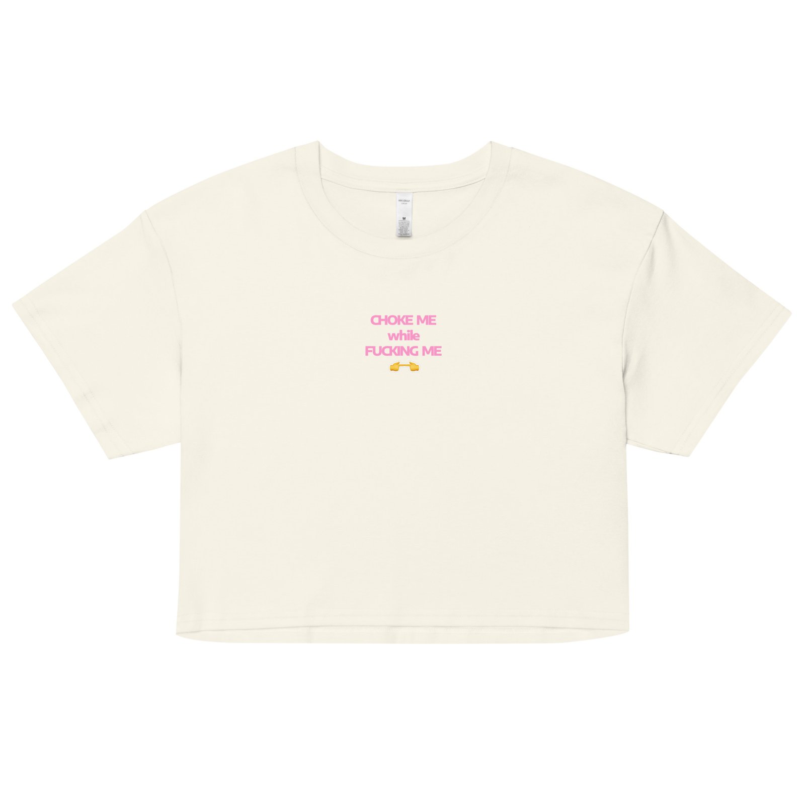 Choke Me While Fucking Me Y2K Baby Tee | Kinky Bimbo Vibes Retro Cropped Top | BDSM Princess Slutcore Tee - Image 15