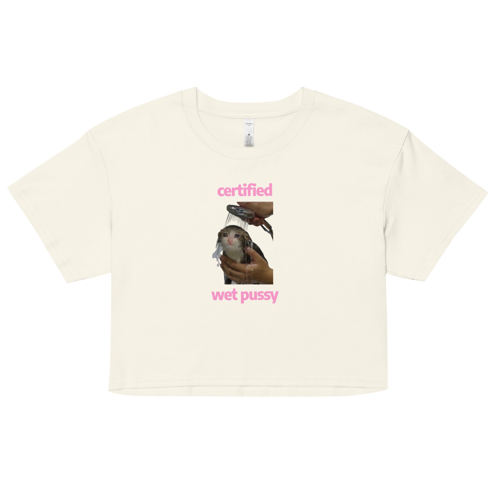 Certified Wet Pussy Y2K Baby Tee | Extra Juicy Bimbo Retro Cropped Top | Hydrated Slutcore Meme Tee - Image 16