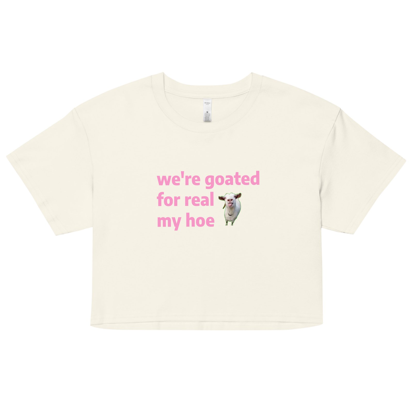 We're Goated Y2K Baby Tee | Legendary Girl Retro Cropped Top | Alt Meme Certified Top - Image 15