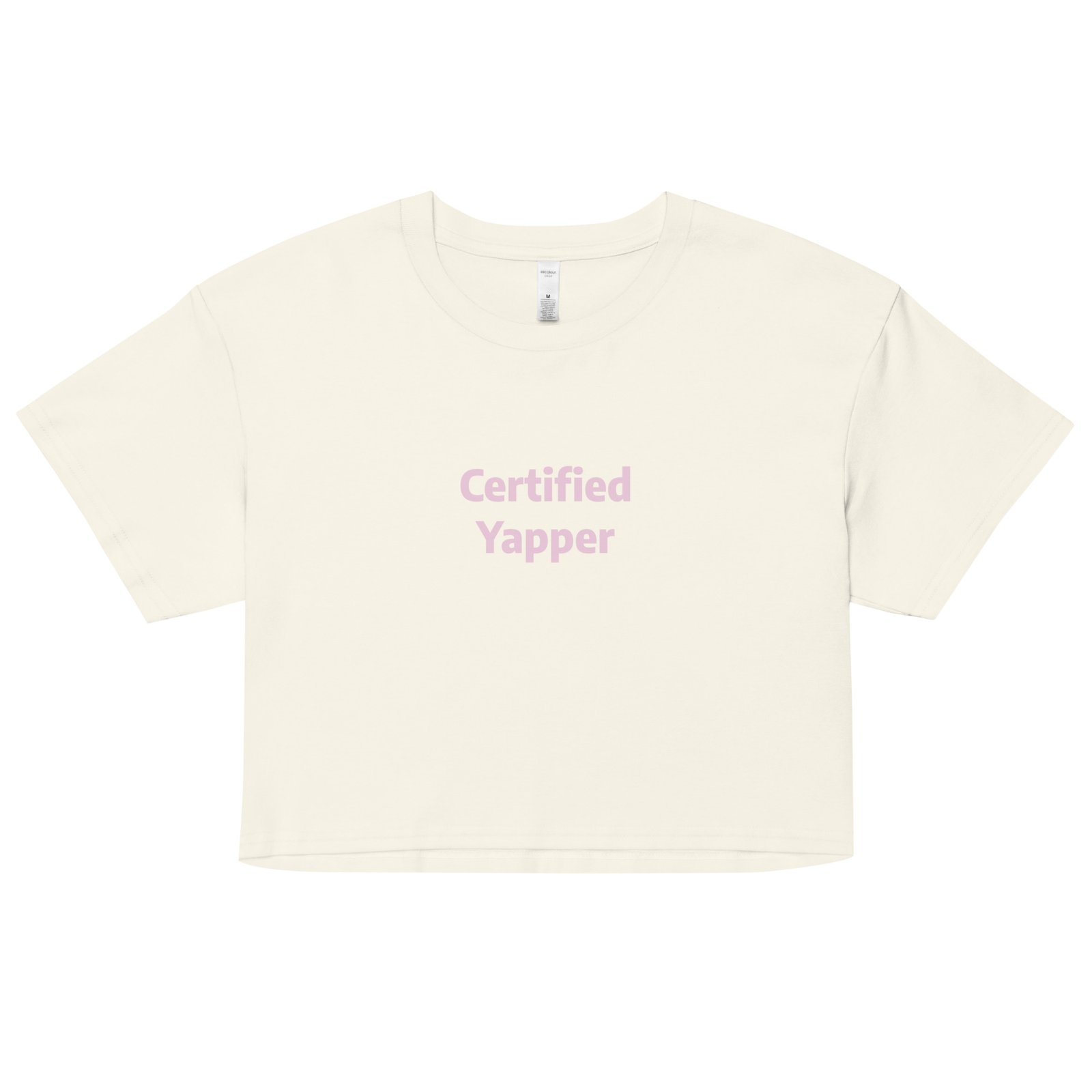 Certified Yapper Y2K Baby Tee | Talkative Baddie Retro Cropped Top | Can’t Shut Up Meme Tee - Image 15