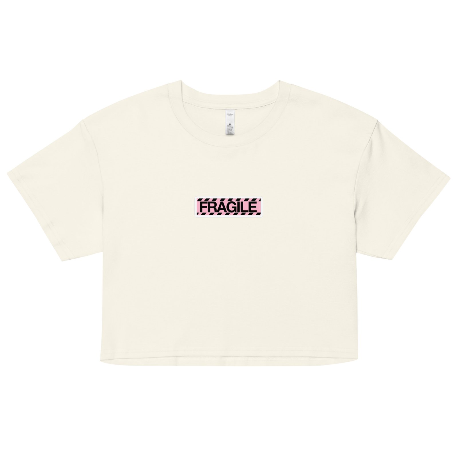 Fragile Y2K Baby Tee | Handle with Care Retro Cropped Top | Sadcore Soft Girl Tee - Image 16